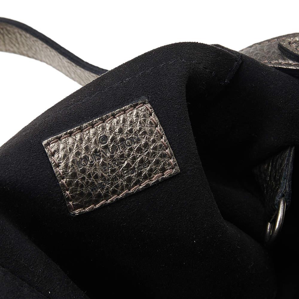Louis Vuitton Argent Monogram Mahina Leather XS Bag 7