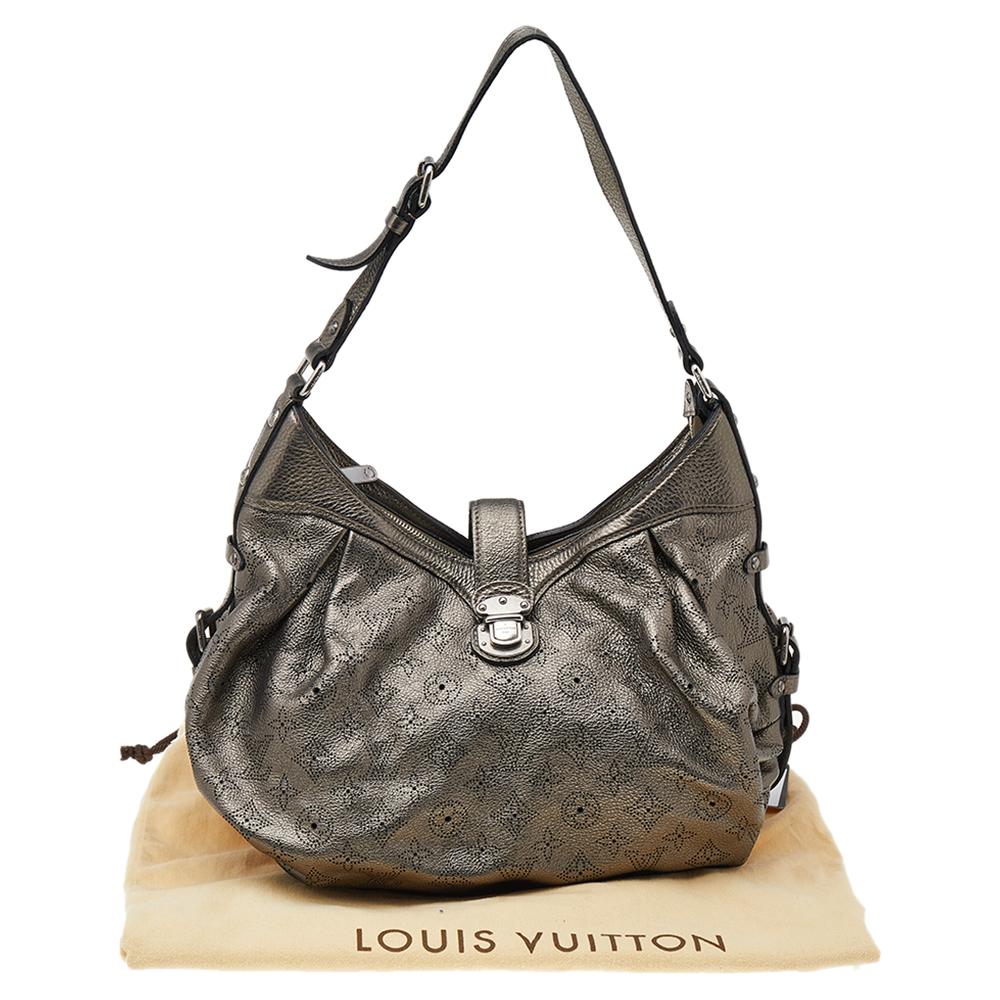 Louis Vuitton Argent Monogram Mahina Leather XS Bag 5