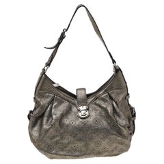 Louis Vuitton Argent Monogram Mahina Leather XS Bag