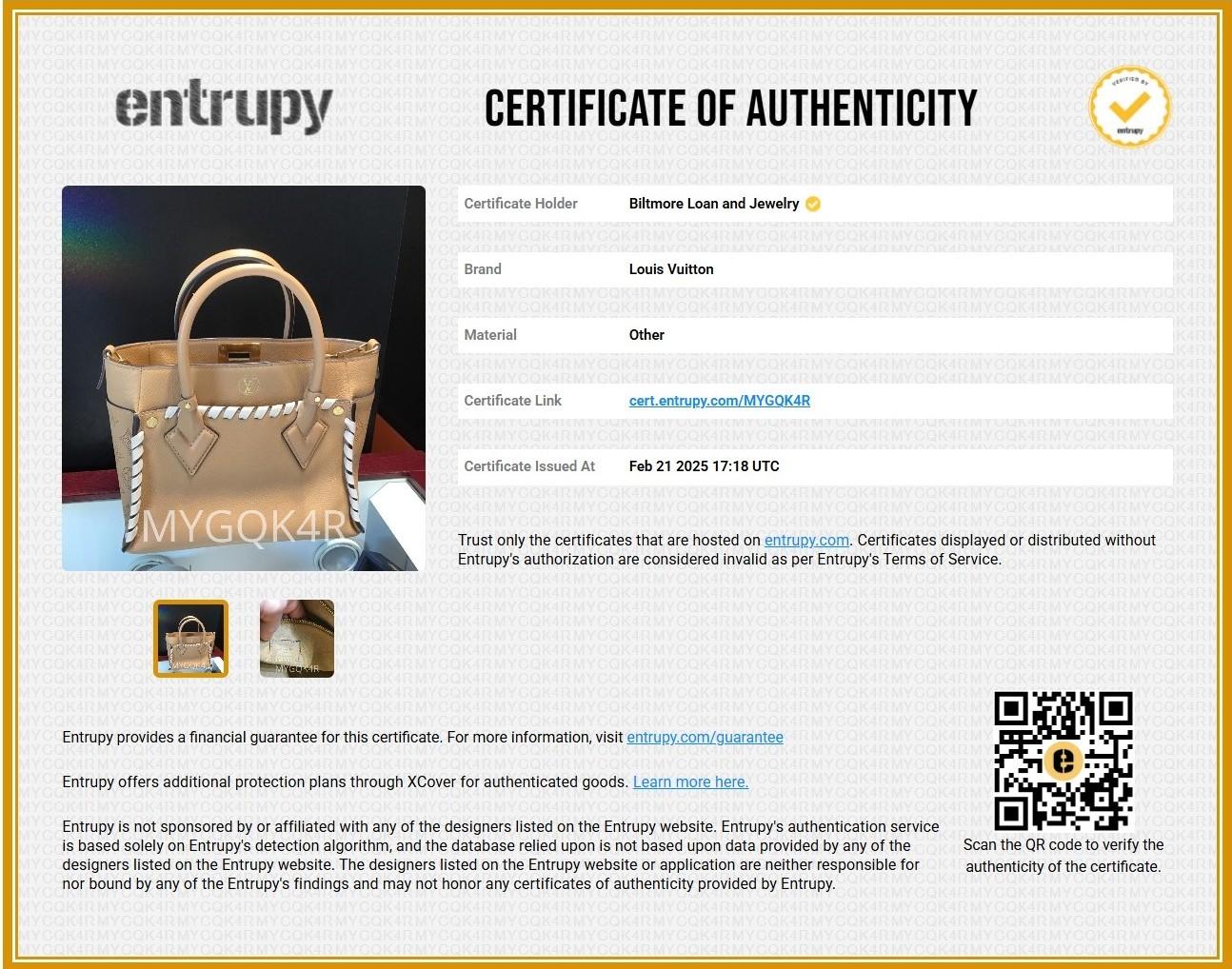 Louis Vuitton Arizona Brown Kalbsleder Mahina geflochten auf meiner Seite PM im Angebot 4