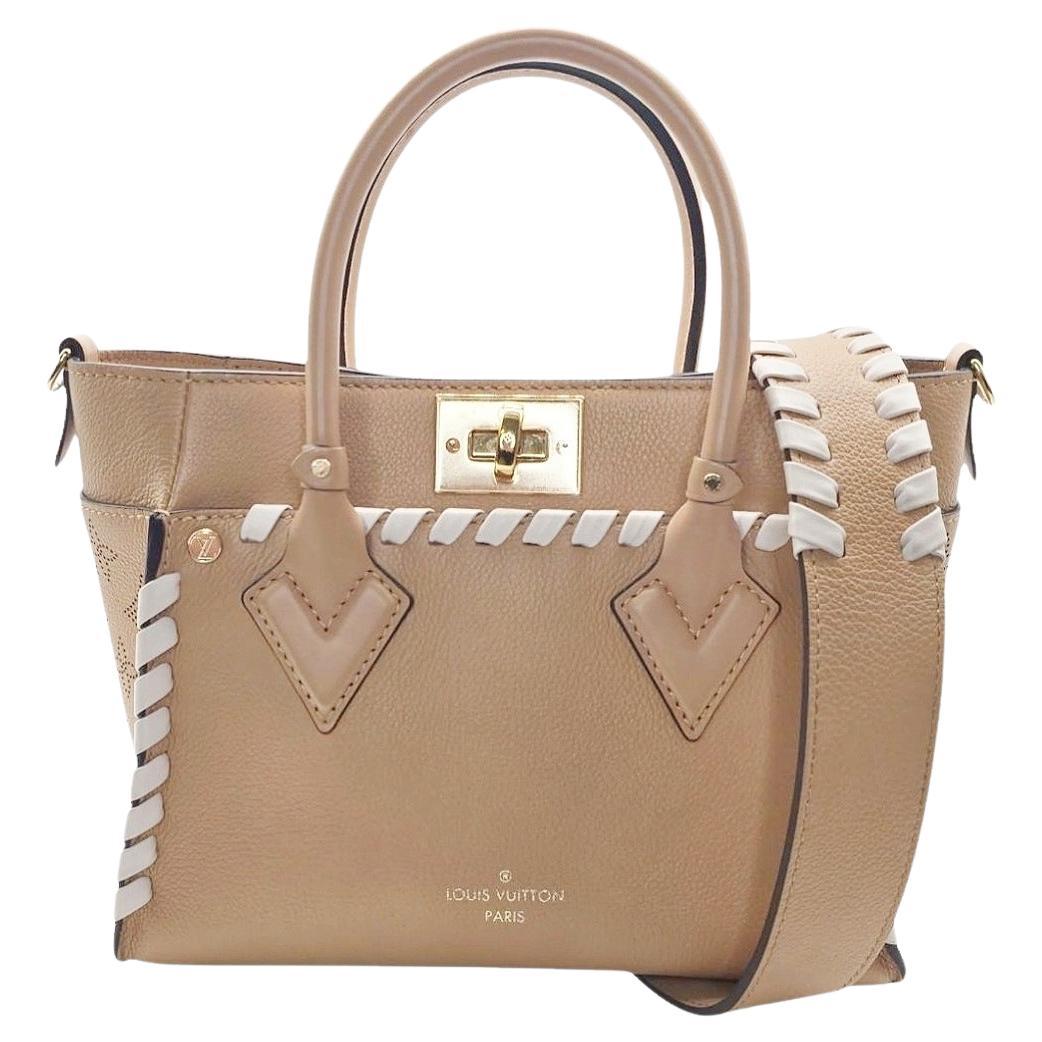 Louis Vuitton Arizona Brown Kalbsleder Mahina geflochten auf meiner Seite PM im Angebot