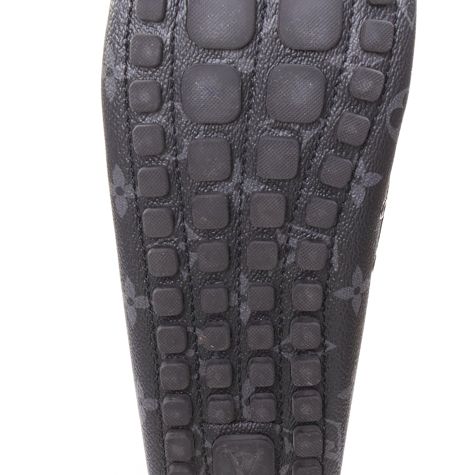 LOUIS VUITTON Arizona Eclipse grau Canvas Monogram mocassin EU42.5 im Angebot 5