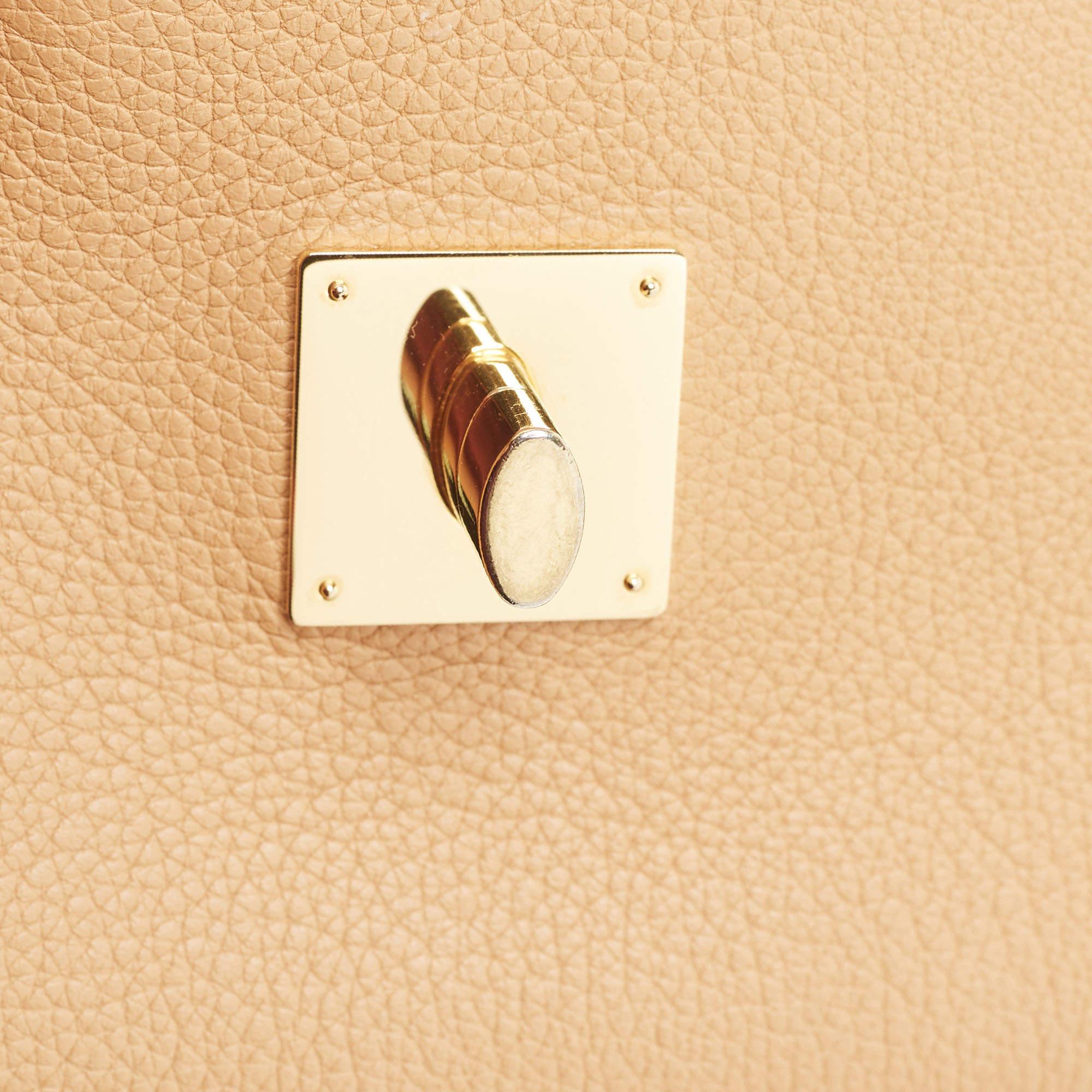 Louis Vuitton Arizona Quartz/Caramel Leather Mylockme Chain Bag 11