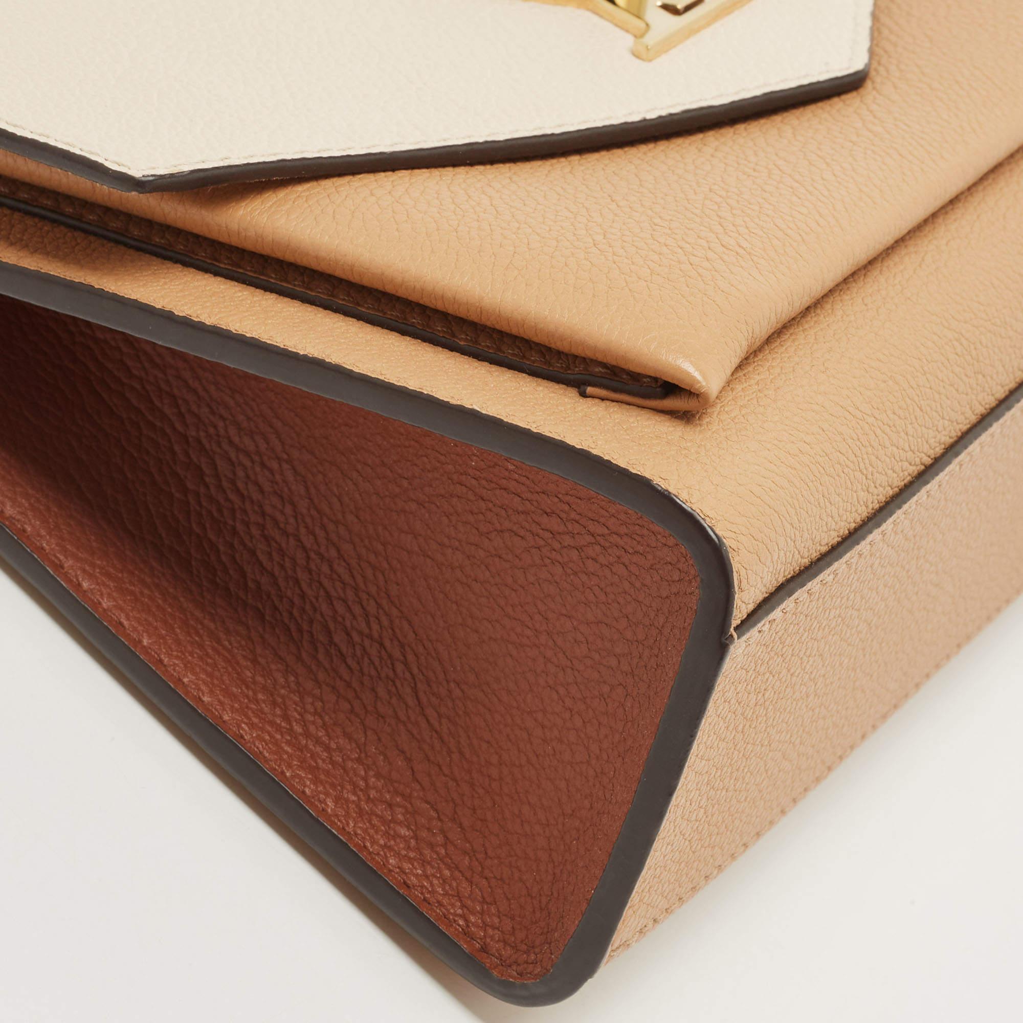 Louis Vuitton Arizona Quartz/Caramel Leather Mylockme Chain Bag 4