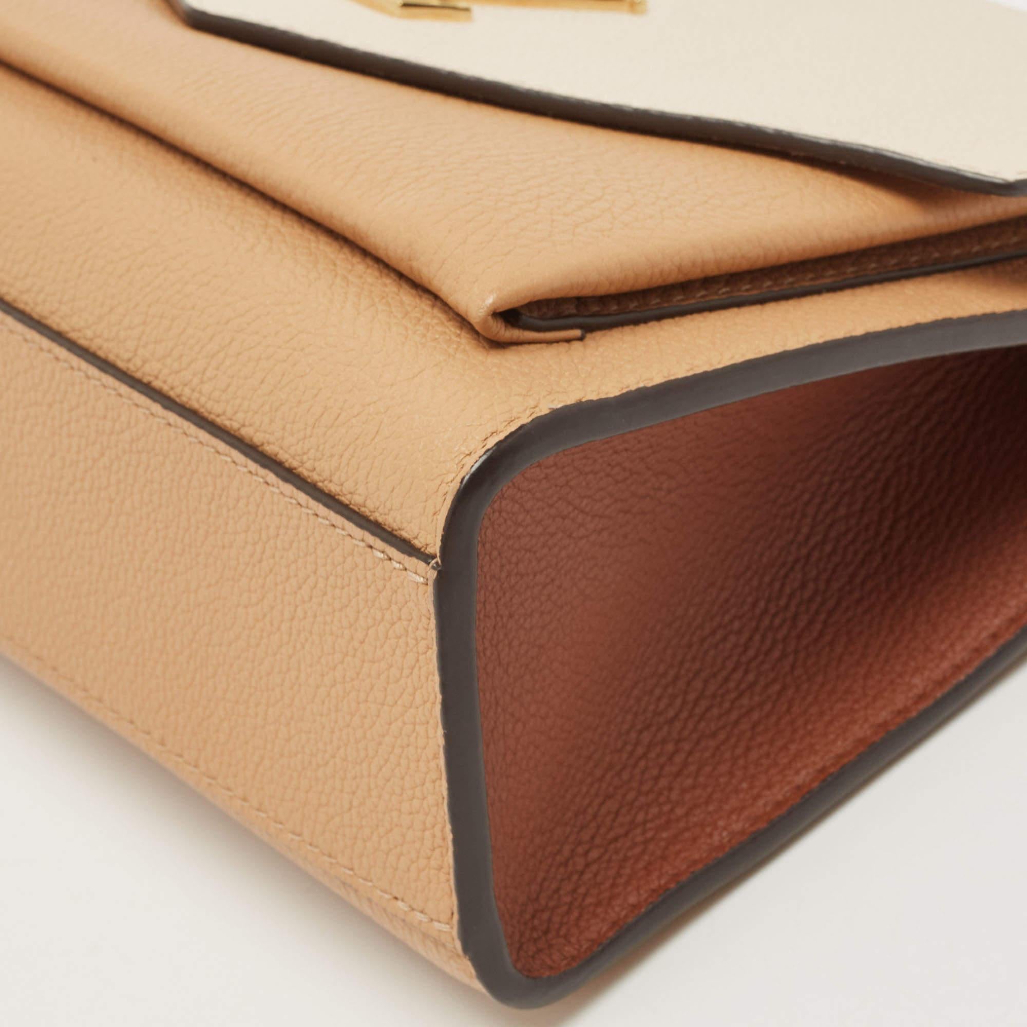 Louis Vuitton Arizona Quartz/Caramel Leather Mylockme Chain Bag 5