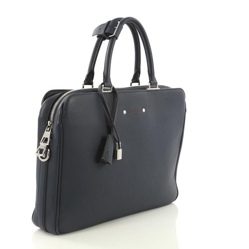 Black Louis Vuitton Armand Briefcase Taurillon Leather