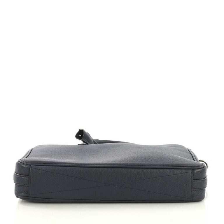 Armand Briefcase - Luxury Taurillon Leather Black