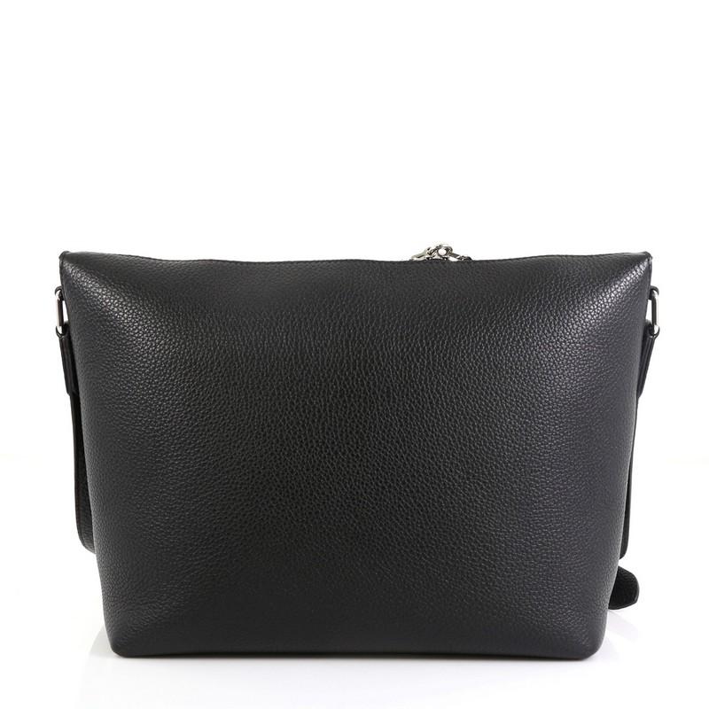 Black Louis Vuitton Armand Messenger Taurillon Leather