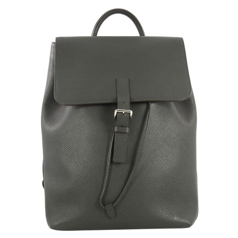 taurillon leather backpack