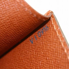 Louis Vuitton Art Deco Envelope 867954 Brown Leather Clutch