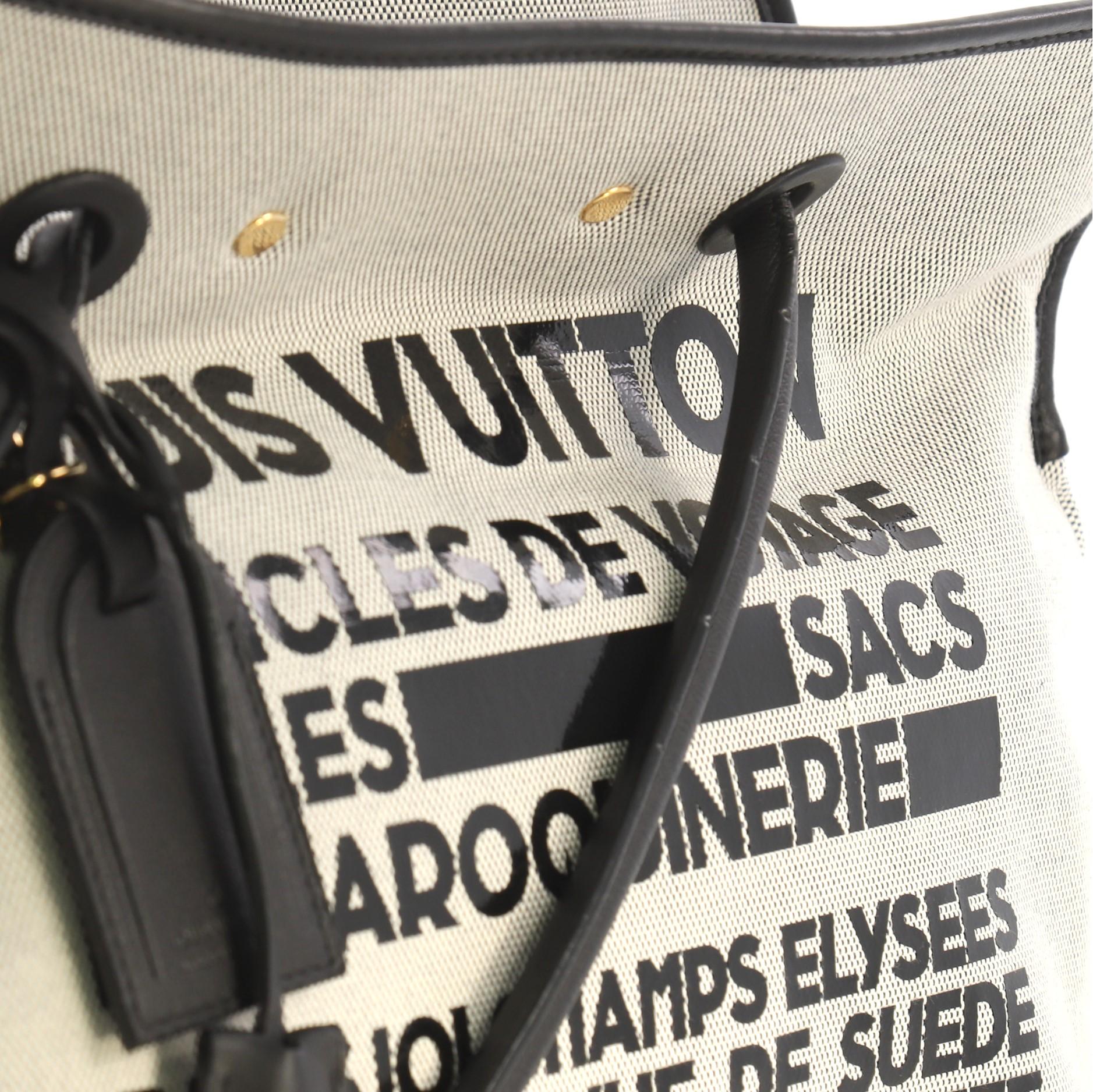 Gray Louis Vuitton Articles de Voyage Malles Handbag Canvas