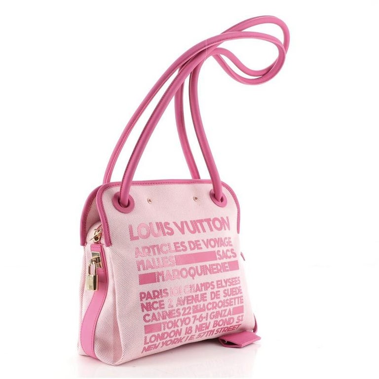 Louis Vuitton Limited Edition Pink Canvas Articles de Voyage Rider
