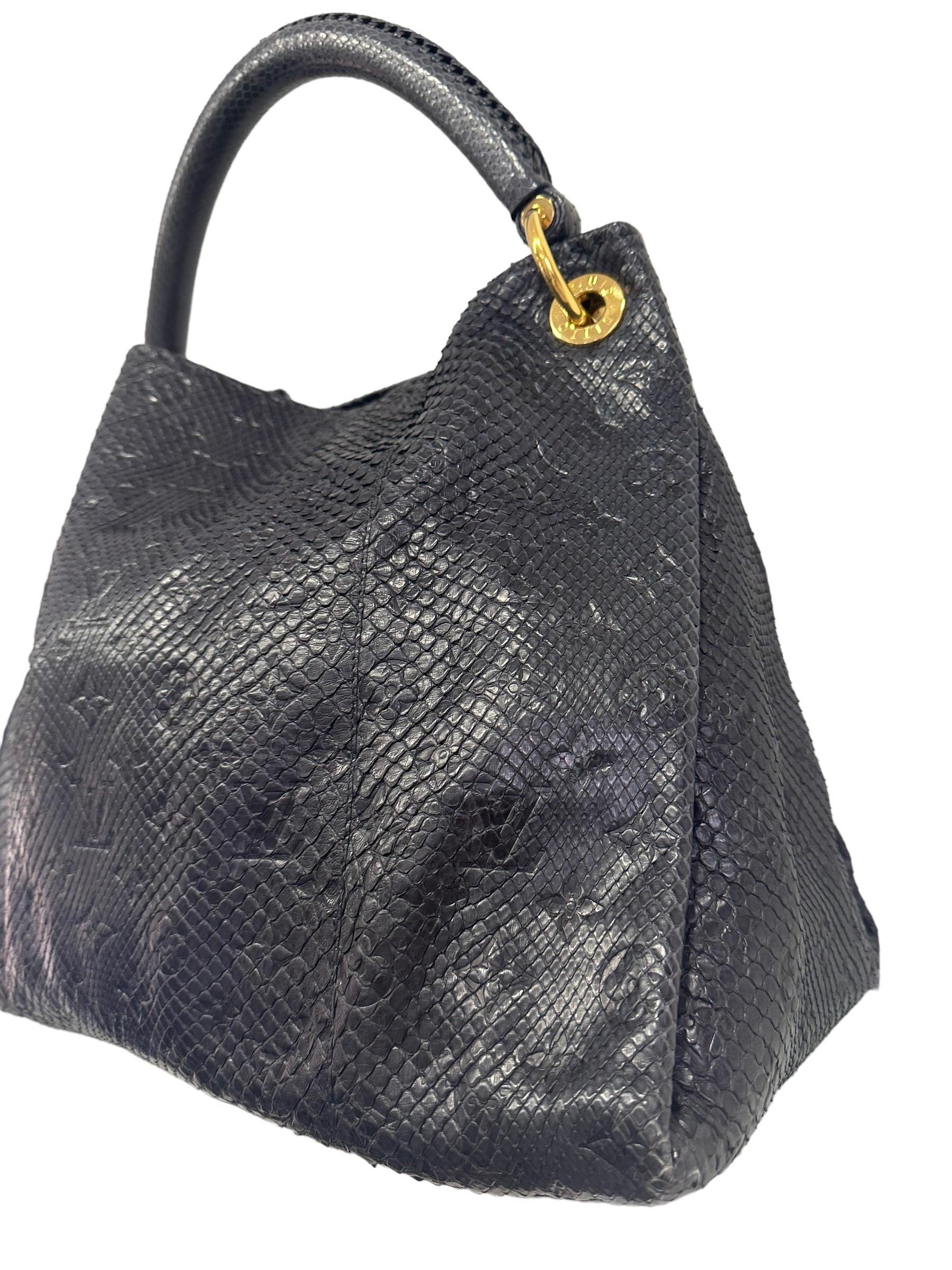 Louis Vuitton Artsy GM Blu Ledertasche mit Henkel oben im Zustand „Gut“ in Torre Del Greco, IT