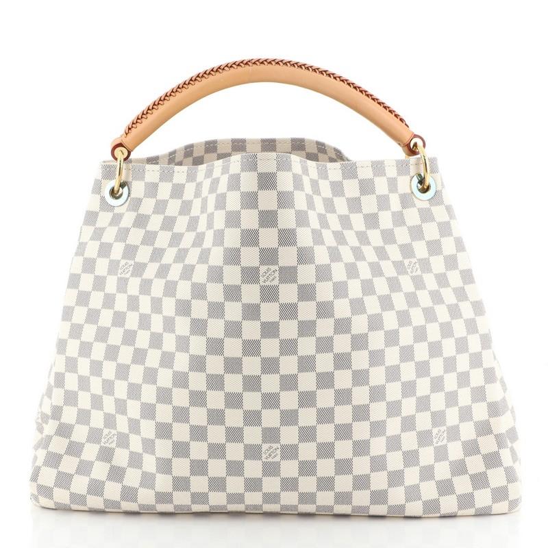 Beige Louis Vuitton Artsy Handbag Damier GM