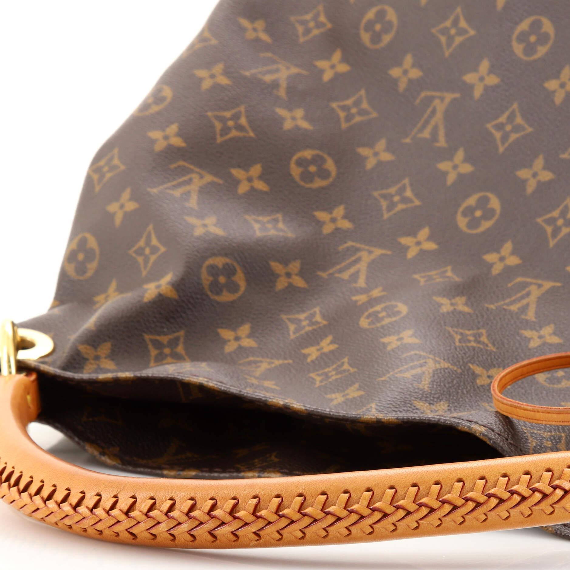 Brown Louis Vuitton Artsy Handbag Monogram Canvas GM