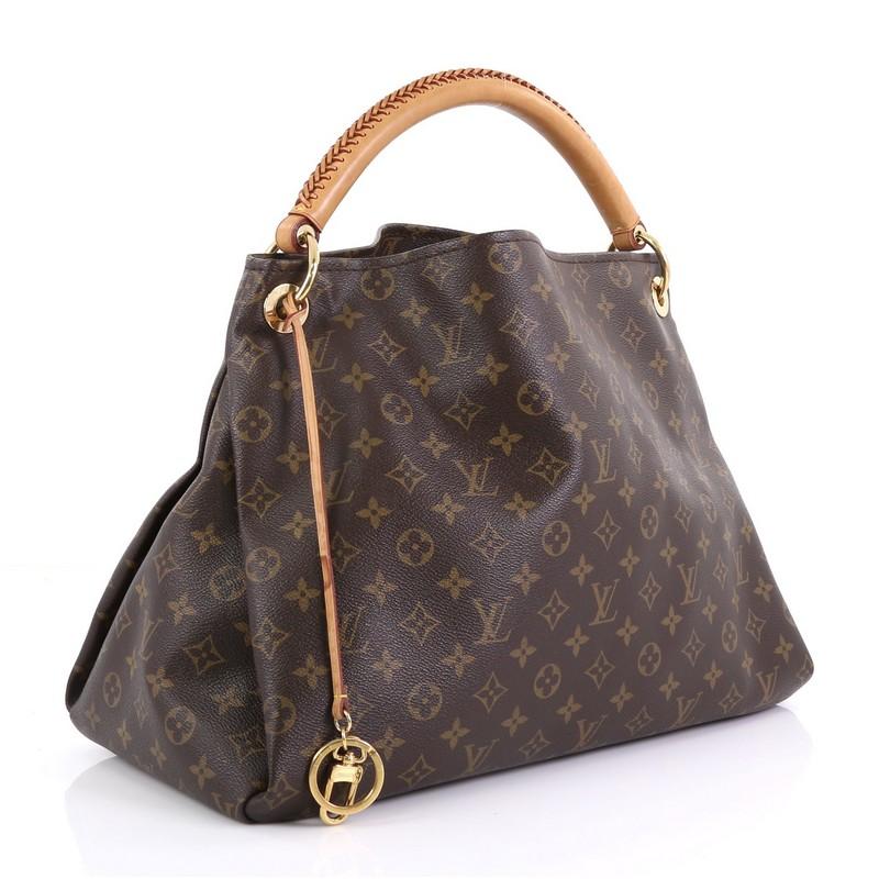 Gray Louis Vuitton Artsy Handbag Monogram Canvas MM