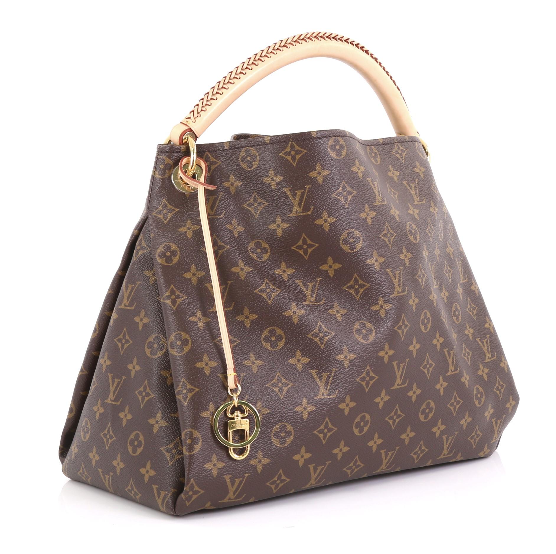 Gray Louis Vuitton Artsy Handbag Monogram Canvas MM