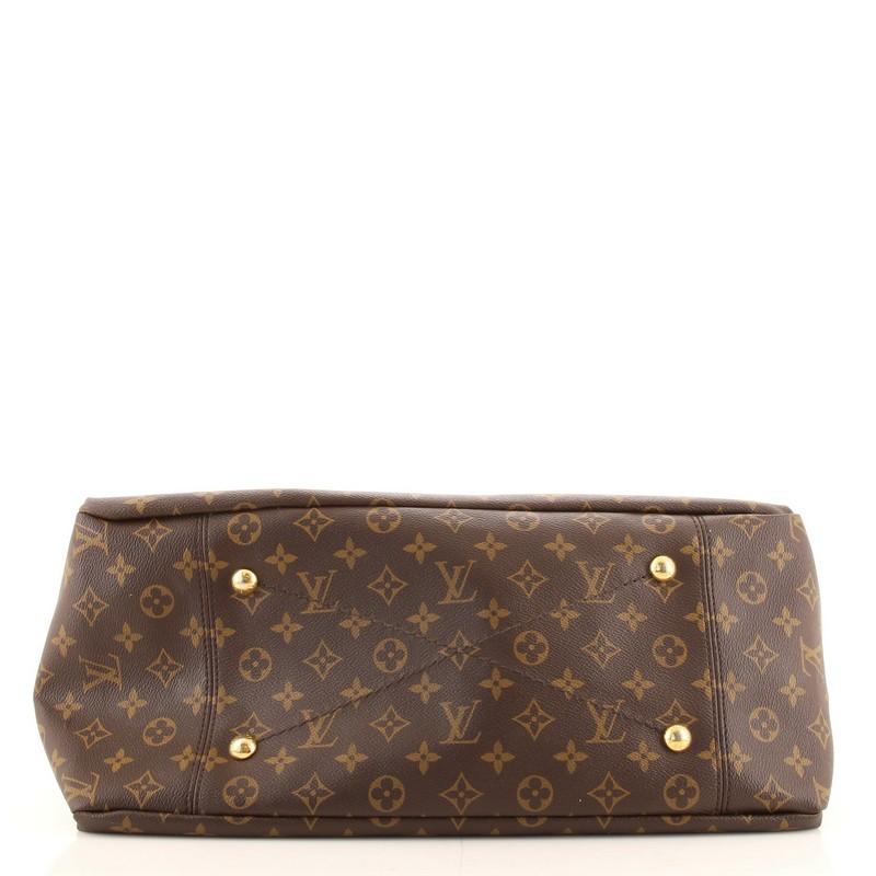 Brown Louis Vuitton Artsy Handbag Monogram Canvas MM