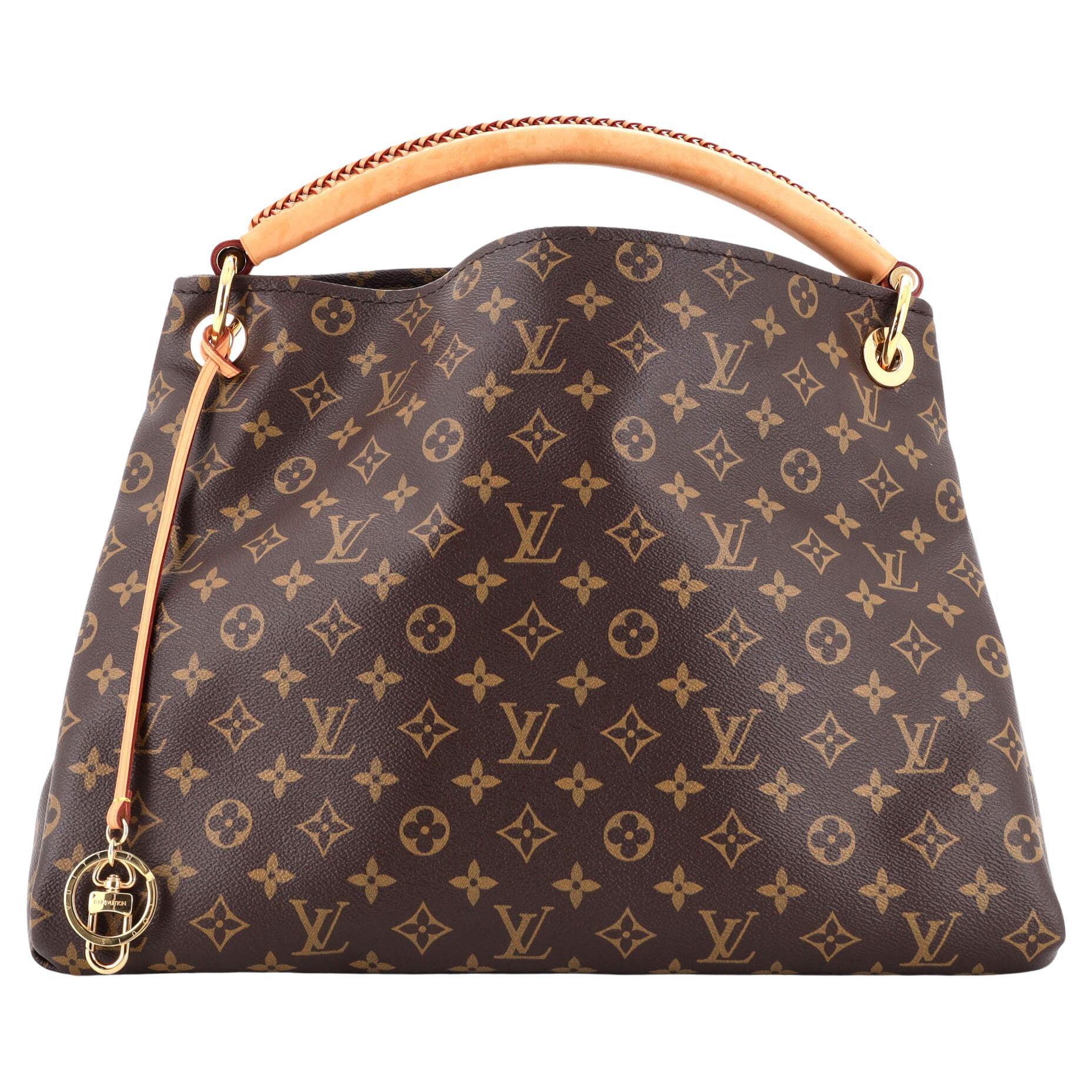 Louis Vuitton One Handle Flap Bag Monogram Canvas and Leather MM at 1stDibs