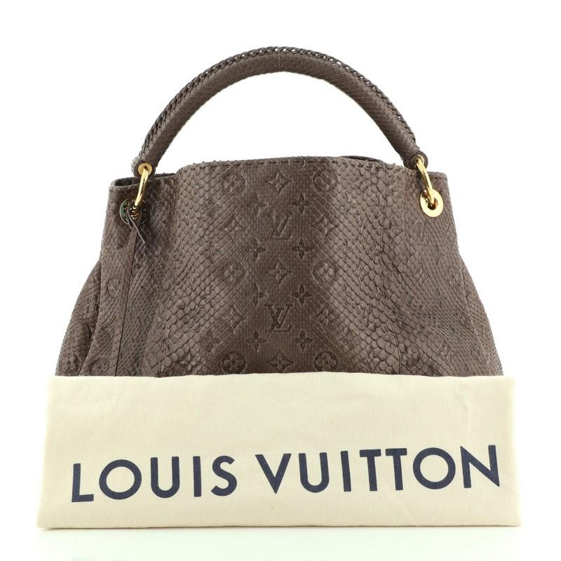 Louis vuitton artsy python handle hot sale