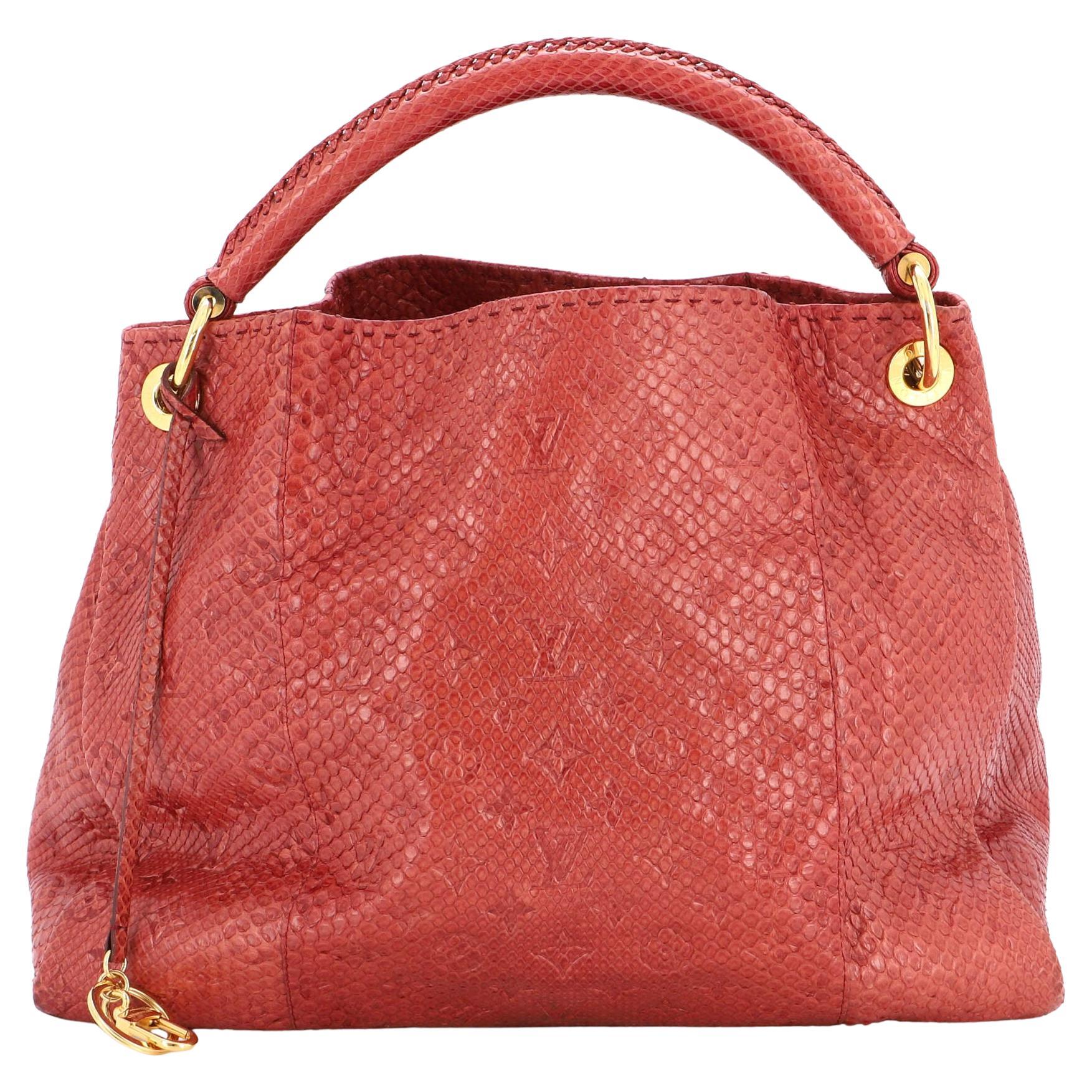 Louis Vuitton Embossed Leather Bag - 99 For Sale on 1stDibs