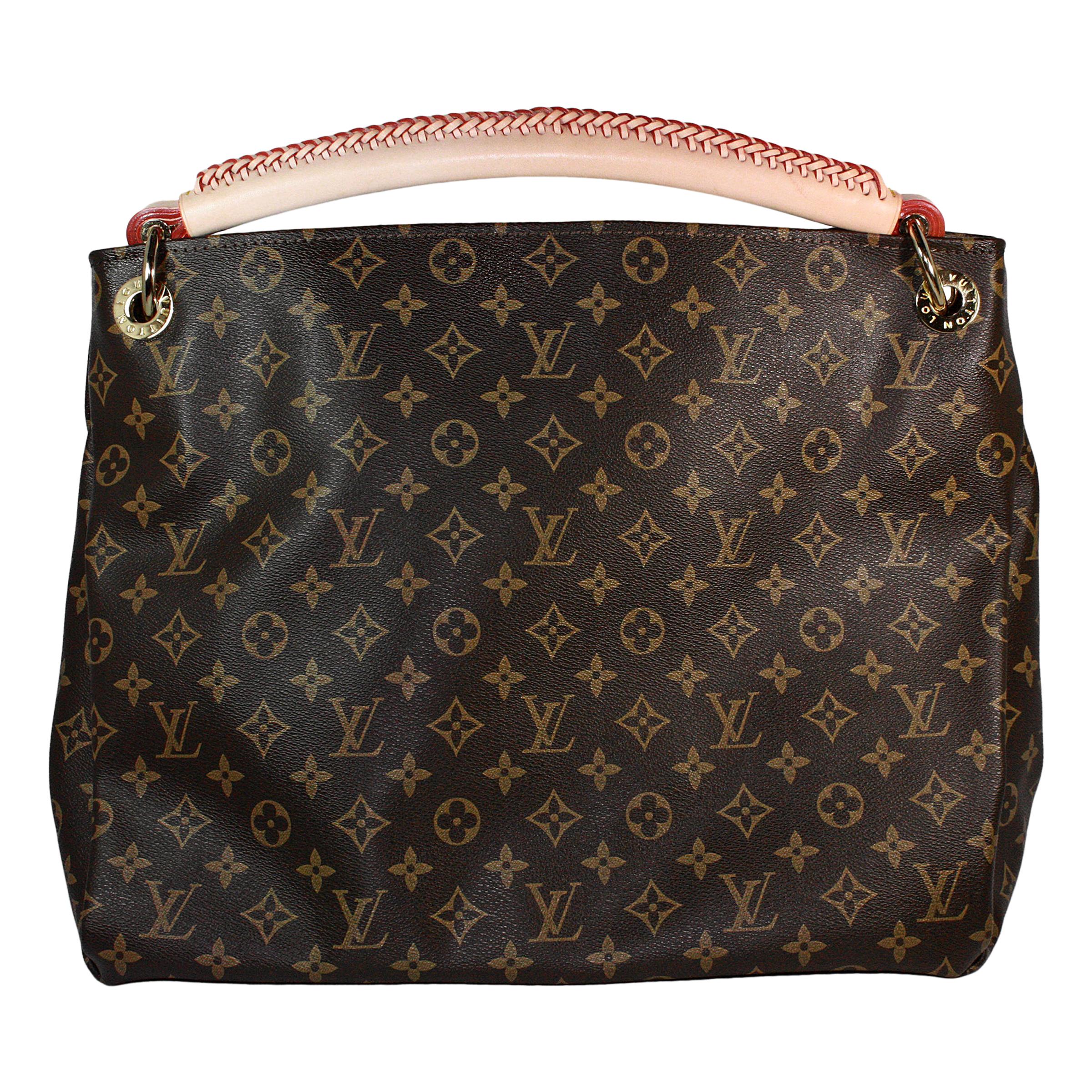 Louis Vuitton Artsy Hobo Braided Brown Leather Monogram Shoulder Bag