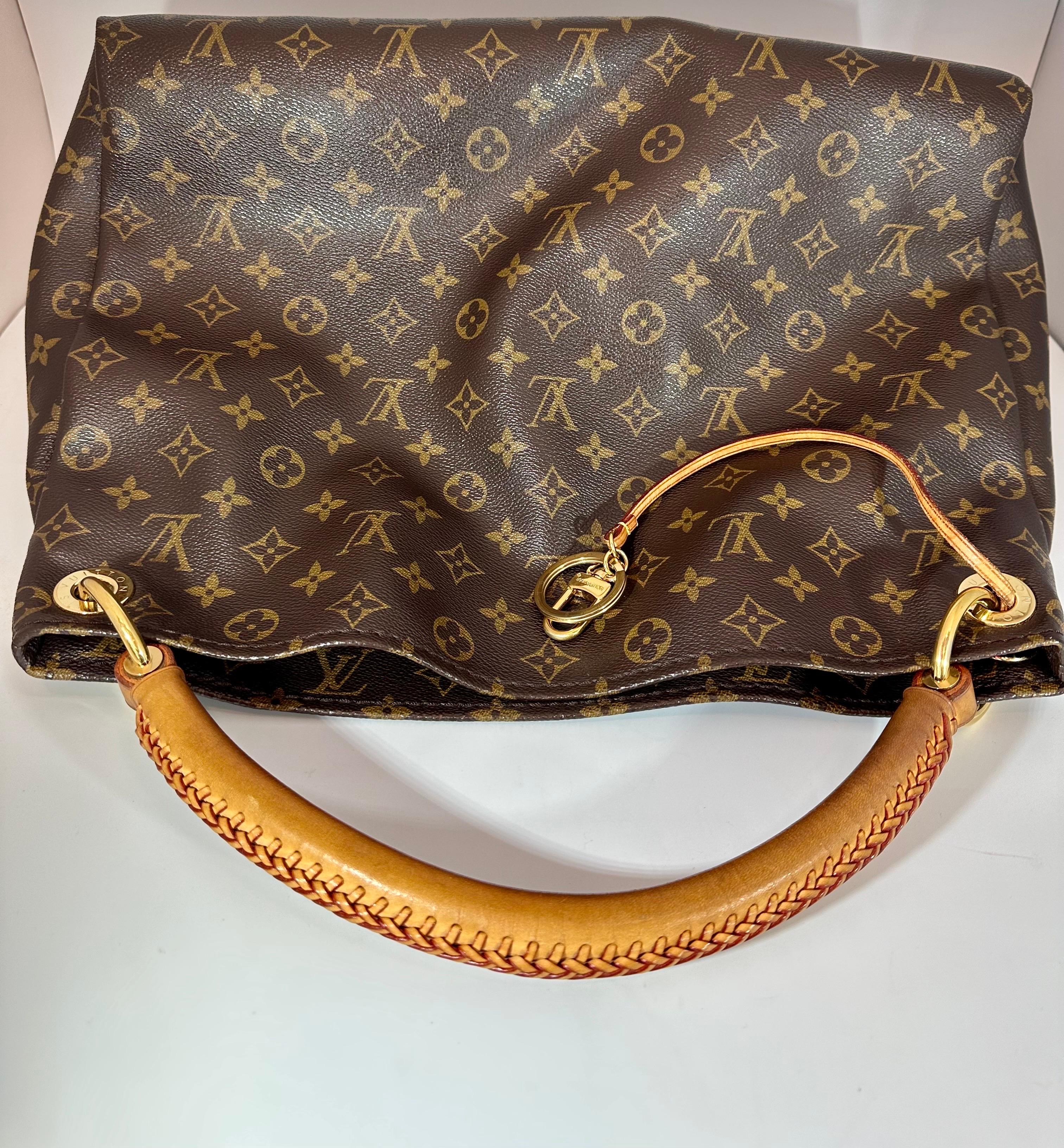Louis Vuitton Artsy MM Brown Monogram Canvas Hobo Shoulder Bag, Great condition 5