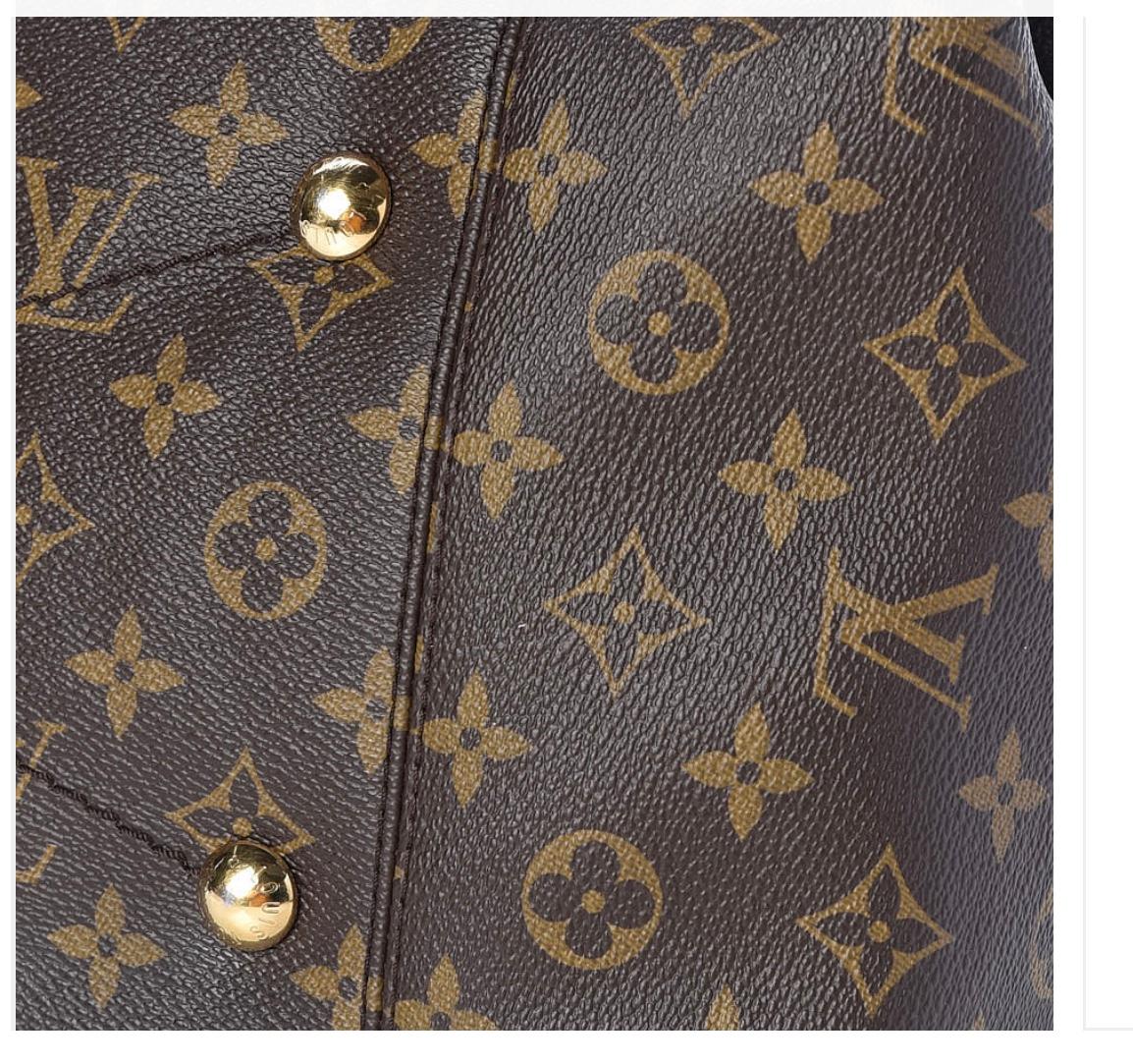 Black Louis Vuitton Artsy MM Brown Monogram Canvas Hobo Shoulder Bag, Great condition