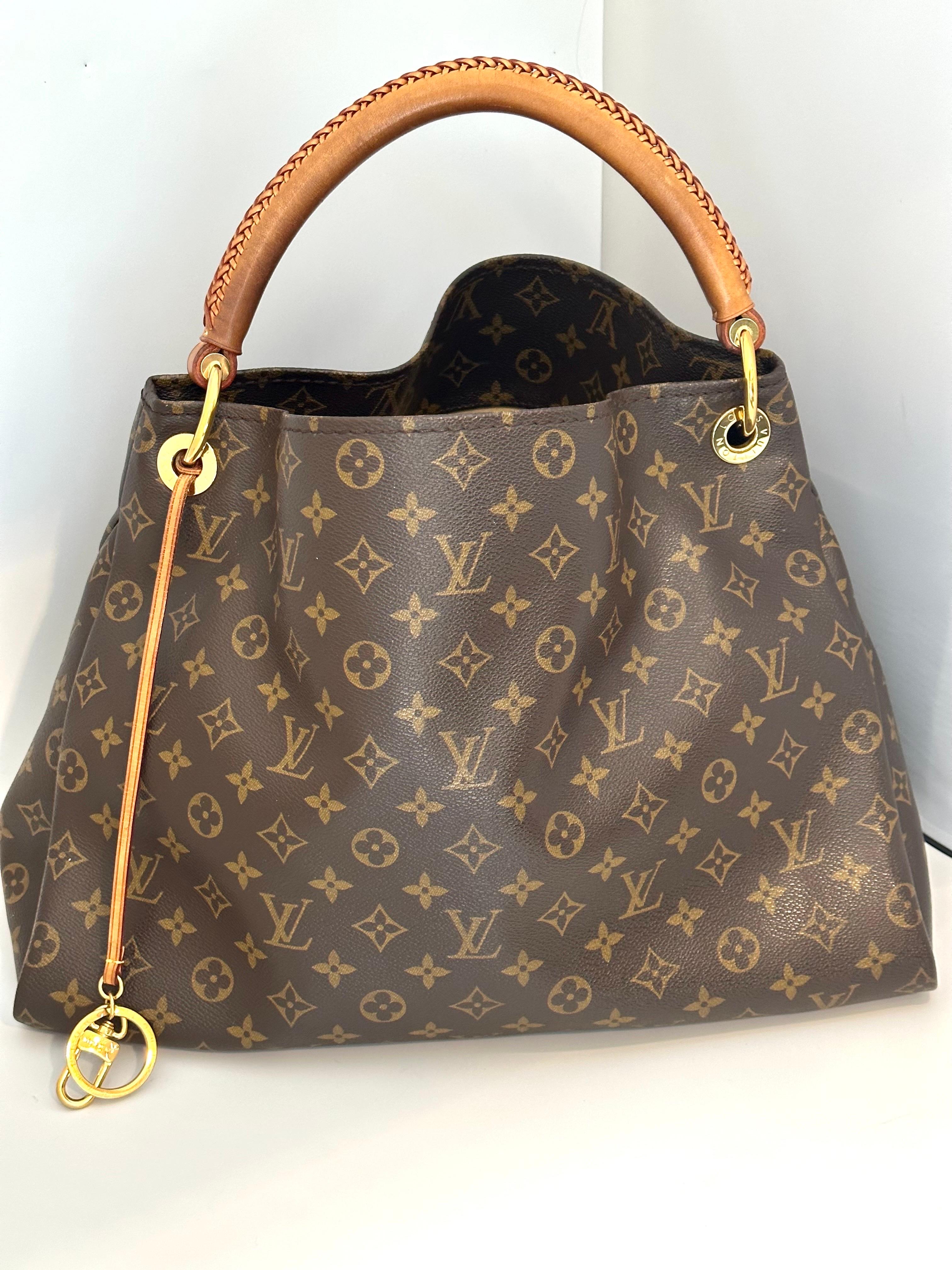 Louis Vuitton Artsy MM Brown Monogram Canvas Hobo Shoulder Bag, Great condition 3