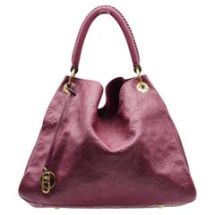 Louis Vuitton Artsy MM Empreinte LV Monogram Bag Leather in Aurore Purple