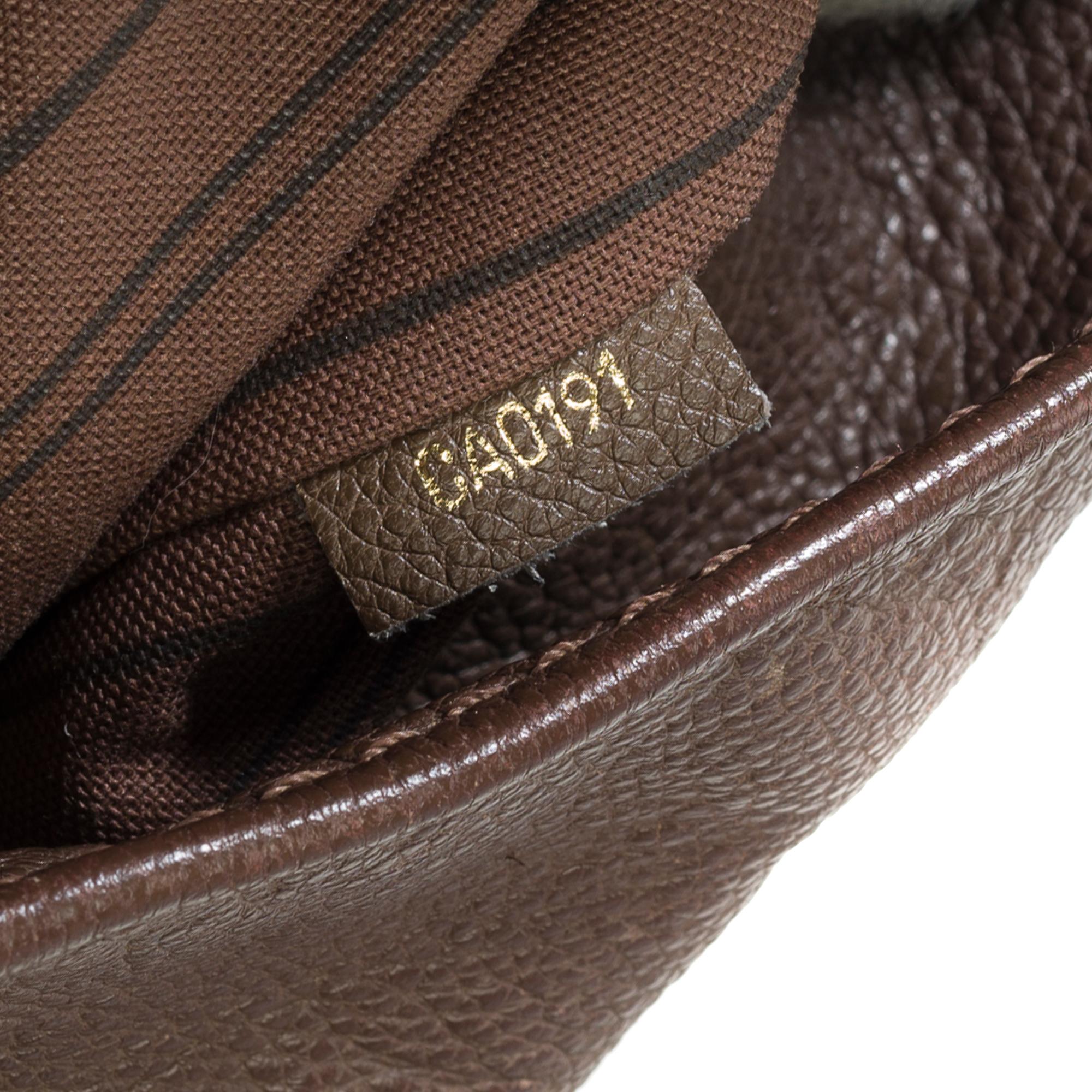 Louis Vuitton Artsy MM Hobo bag in brown monogram embossed calfskin leather, GHW 2