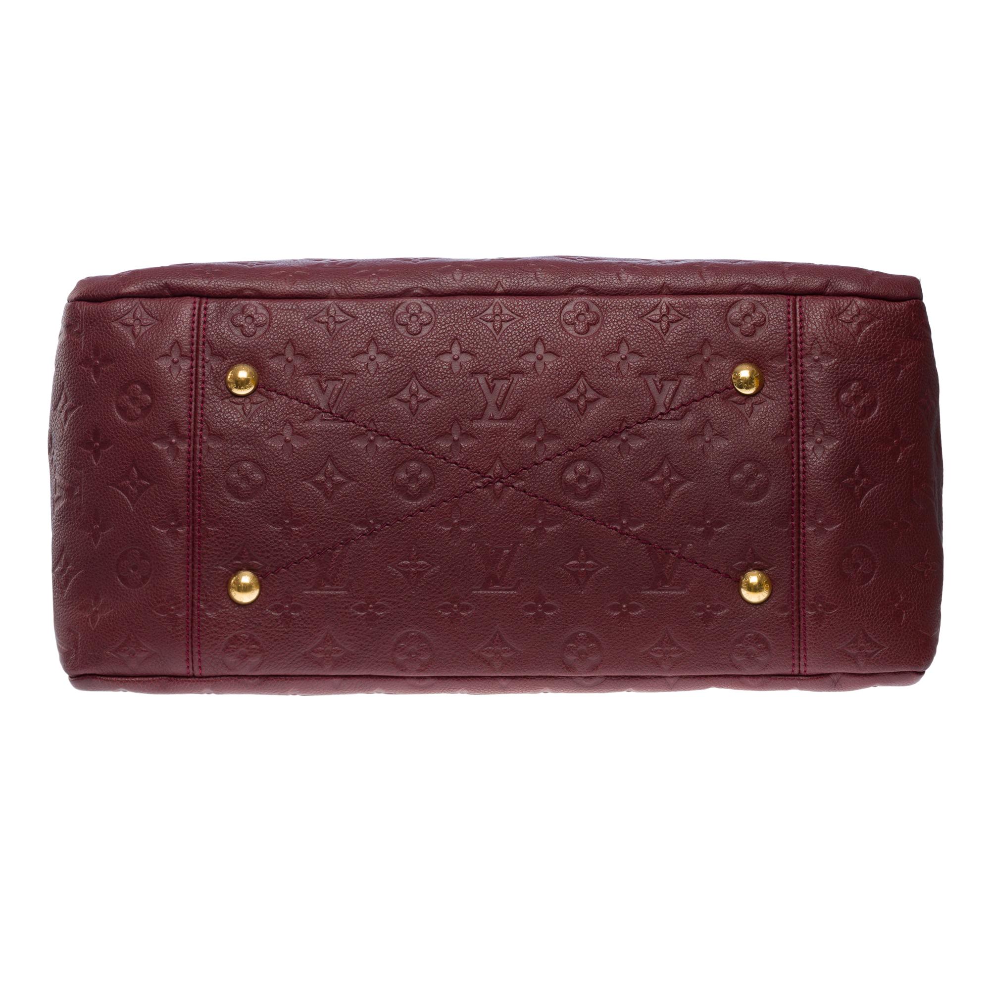 Louis Vuitton Artsy MM Hobo bag in Burgundy Monogram calfskin leather, GHW For Sale 6