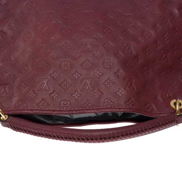 LOUIS VUITTON Artsy Bag in Burgundy Leather - 101294 Dark red ref