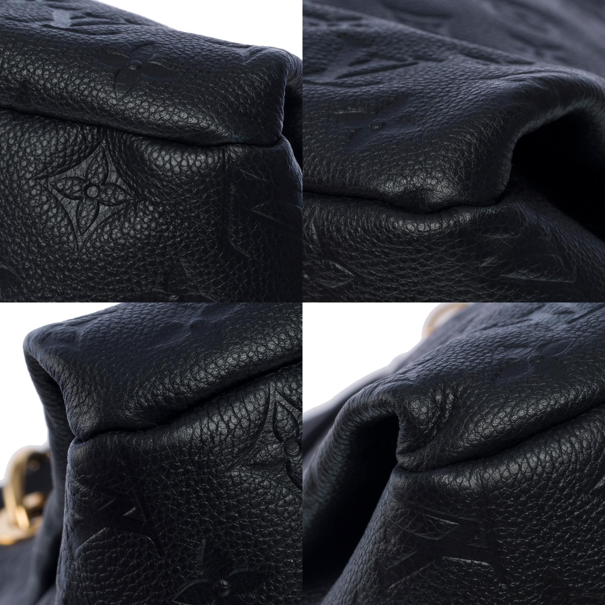 Louis Vuitton Artsy MM Hobo bag in dark blue monogram calfskin leather, GHW For Sale 6