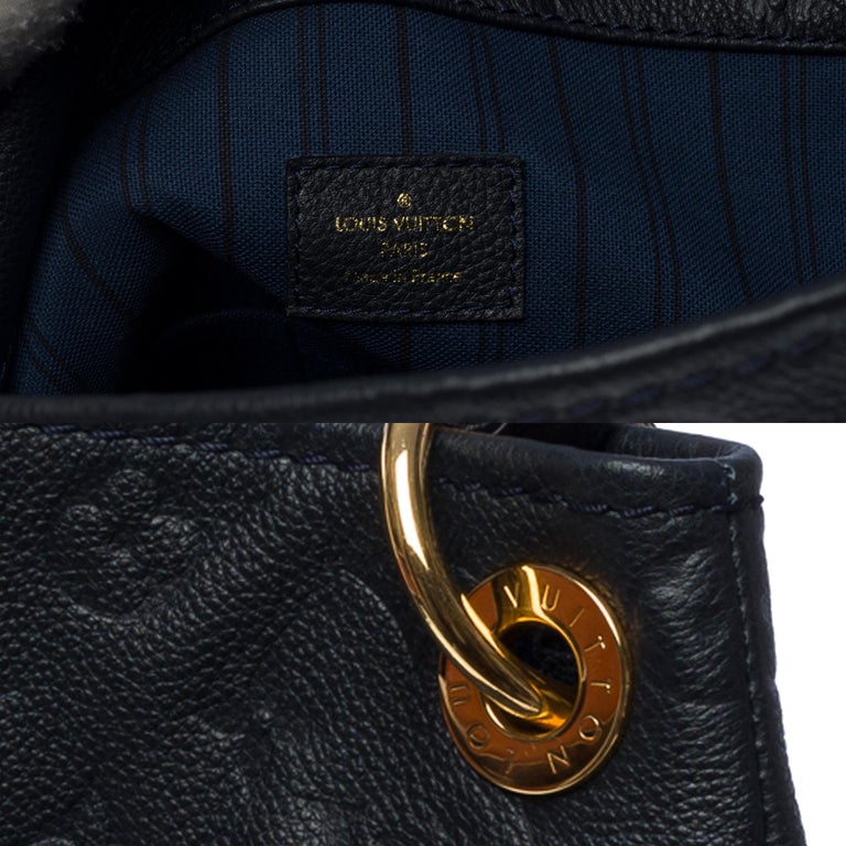 Louis Vuitton Artsy MM Monogram Empreinte Navy and Red Tote Bag at 1stDibs   black lv bag with red inside, navy blue louis vuitton bag, louis vuitton  artsy navy blue