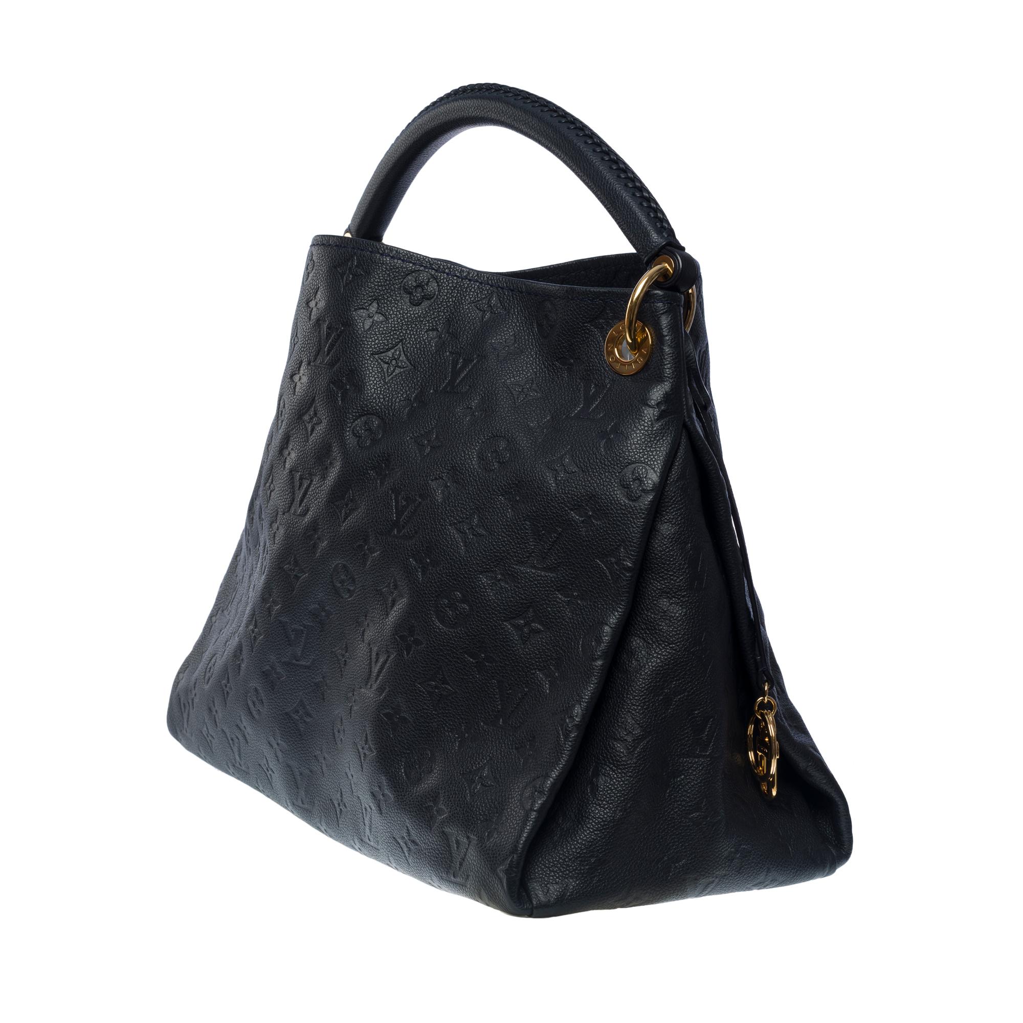 Louis Vuitton Artsy MM Hobo bag in dark blue monogram calfskin leather, GHW 1