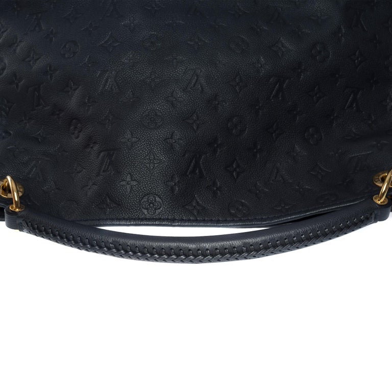 Louis Vuitton Artsy mm Hobo Bag in Dark Blue Monogram Calfskin Leather, GHW