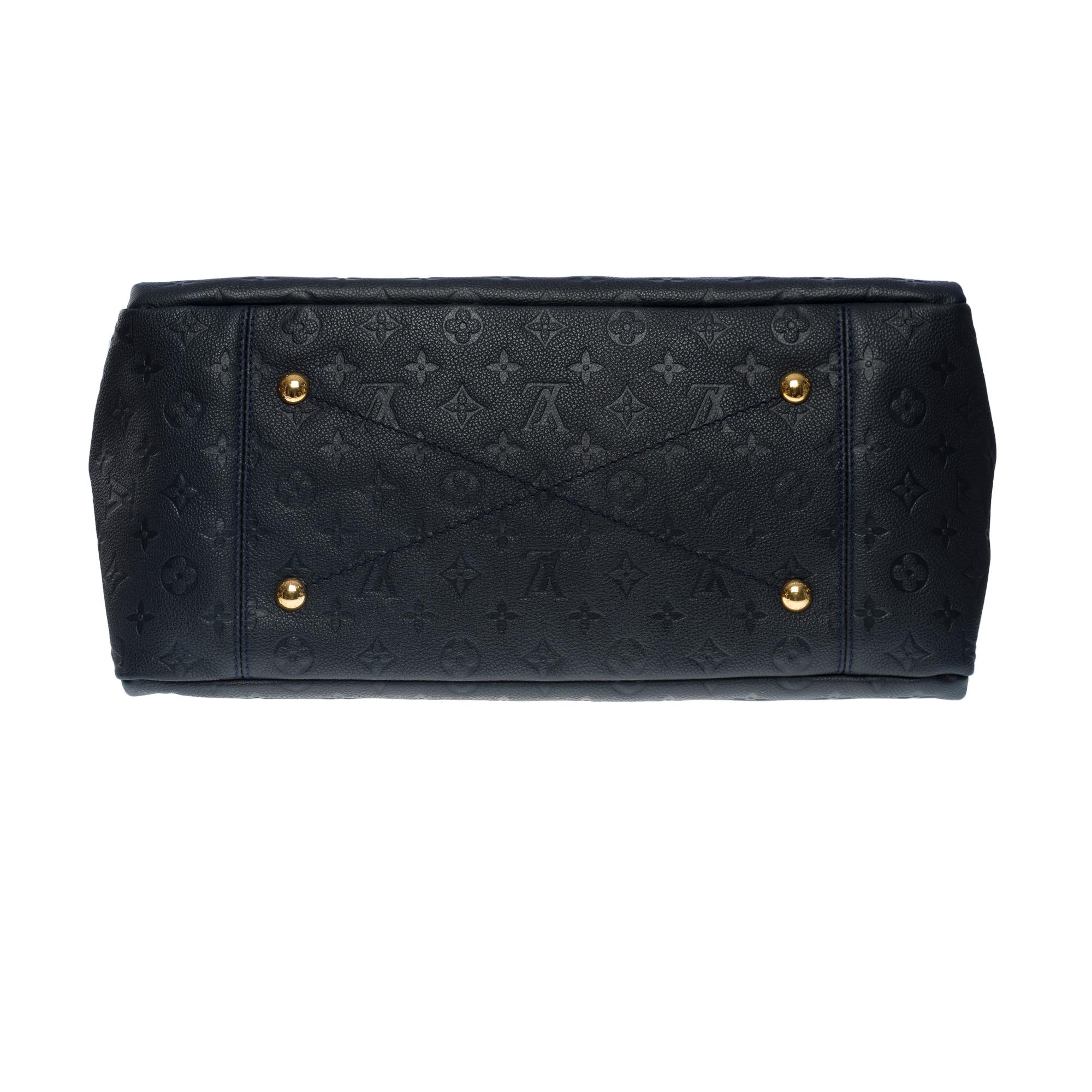 Louis Vuitton Artsy MM Hobo bag in dark blue monogram calfskin leather