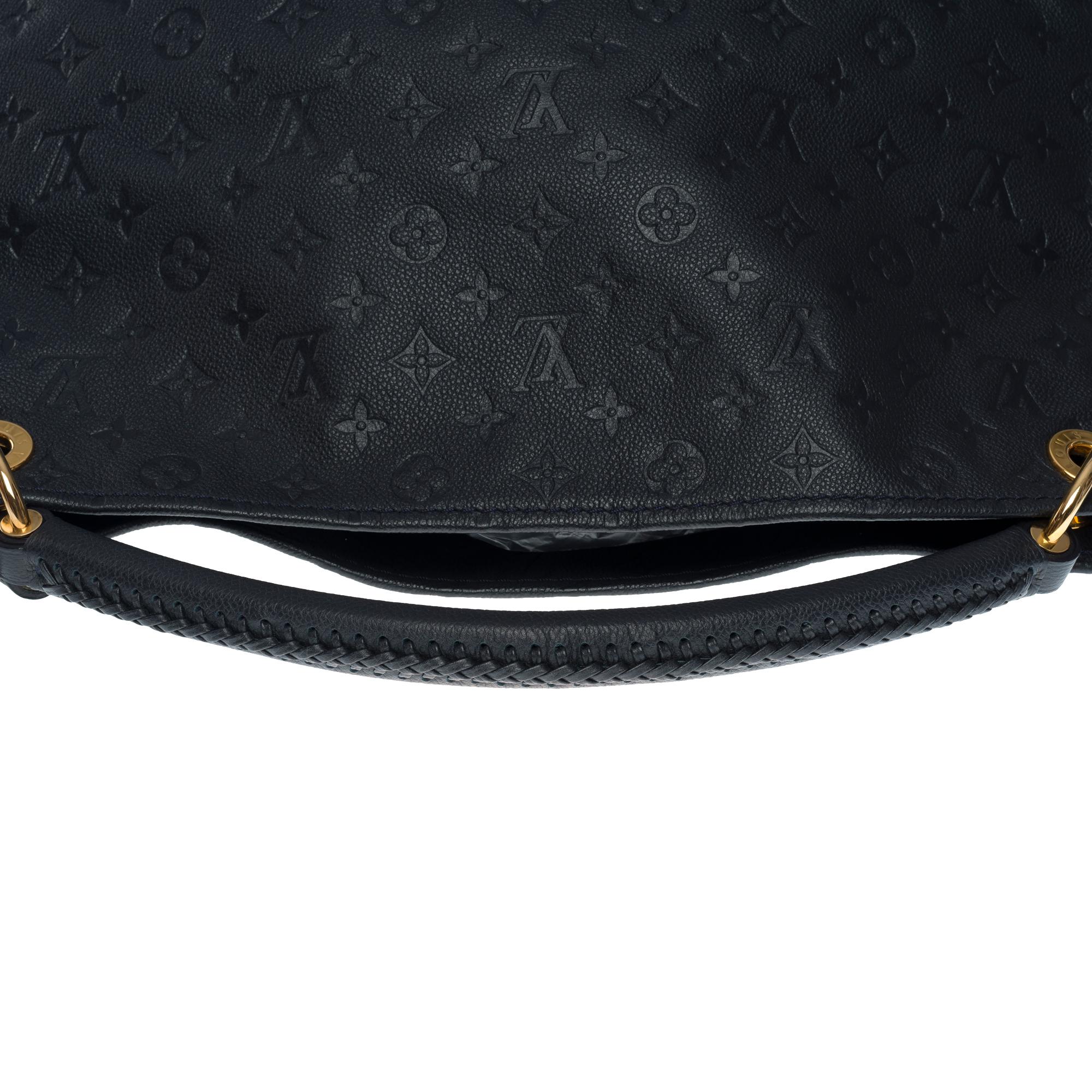 Louis Vuitton Artsy MM Hobo bag in dark blue monogram calfskin leather, GHW For Sale 4