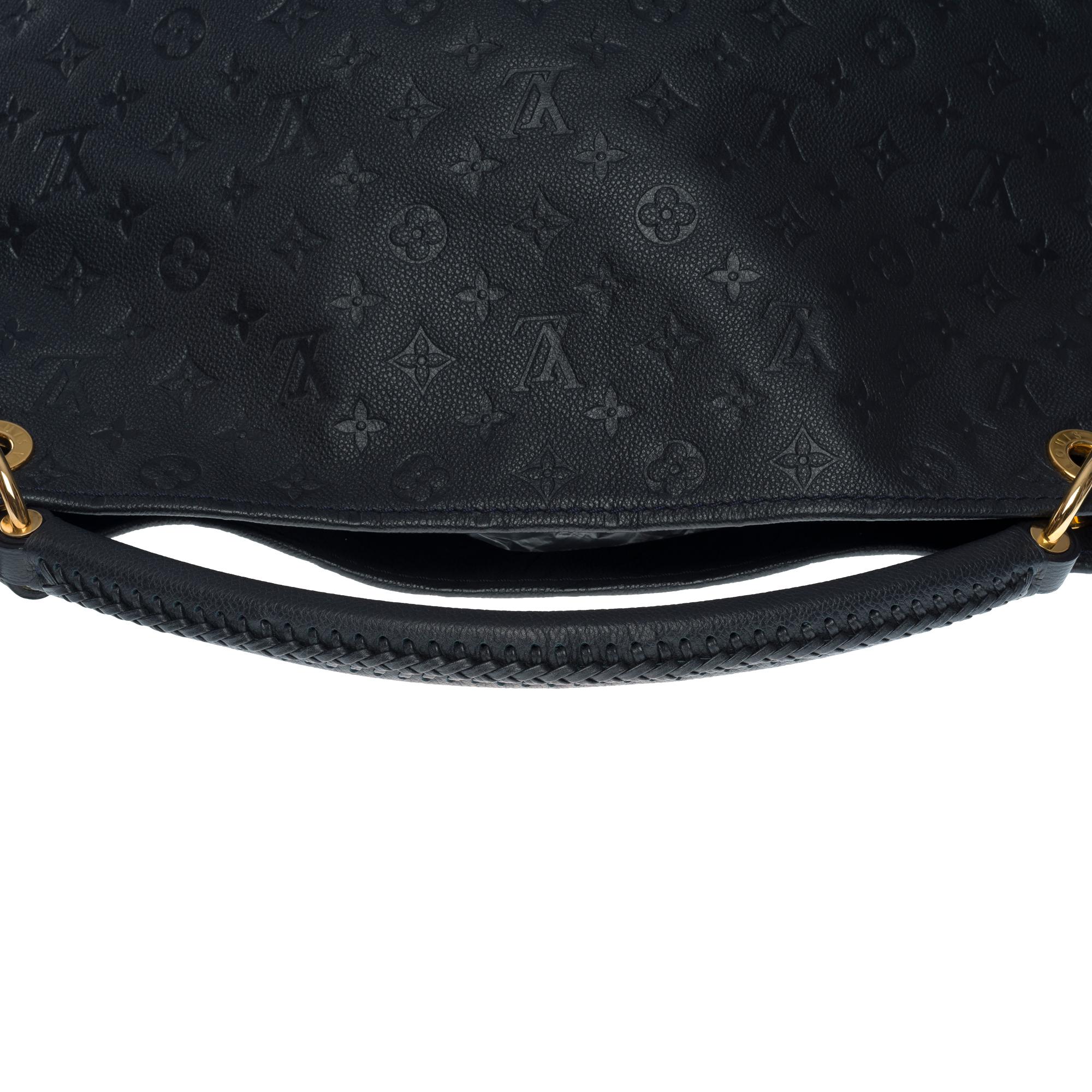 Louis Vuitton Artsy MM Hobo bag in dark blue monogram calfskin leather, GHW 3