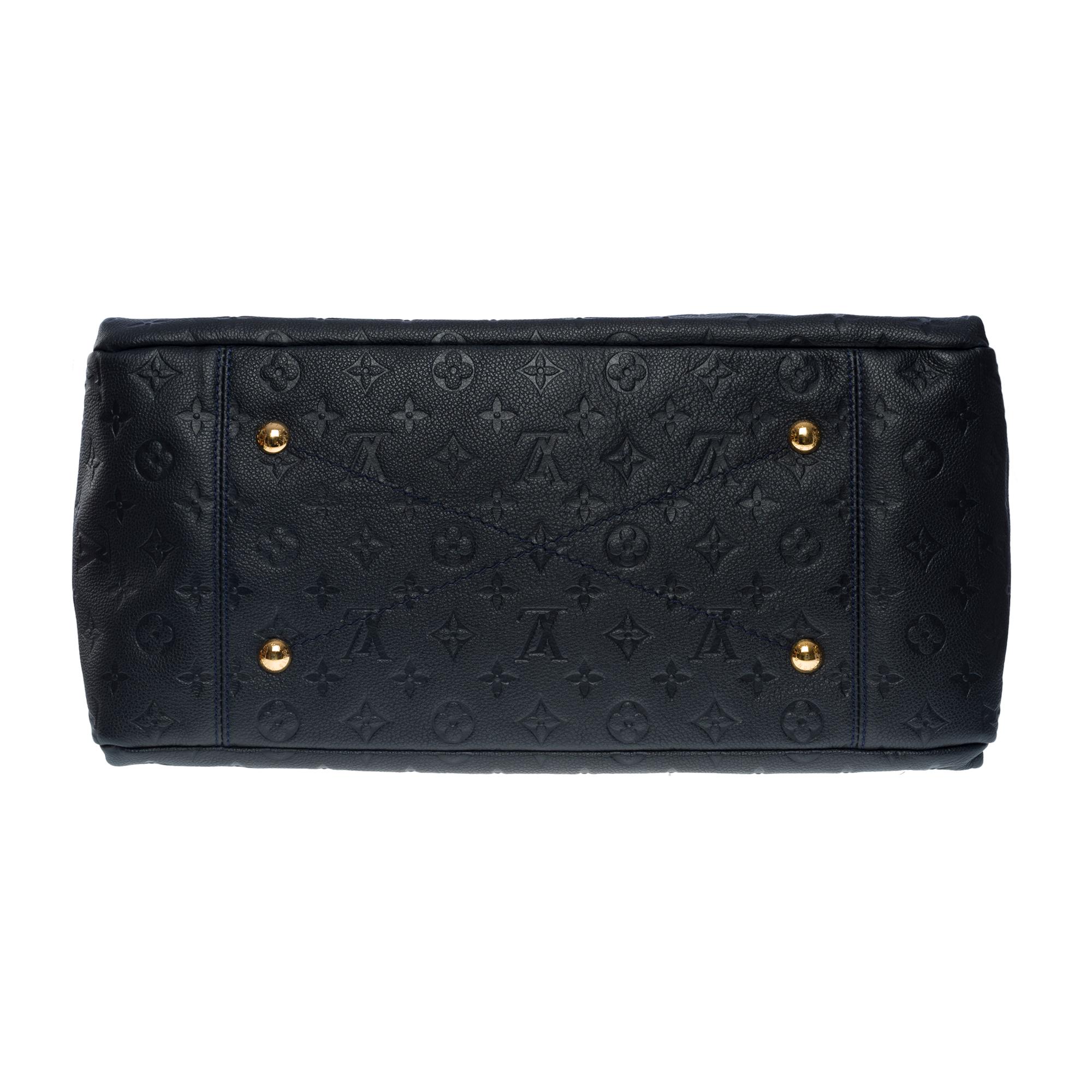 Louis Vuitton Artsy MM Hobo bag in dark blue monogram calfskin leather, GHW For Sale 5