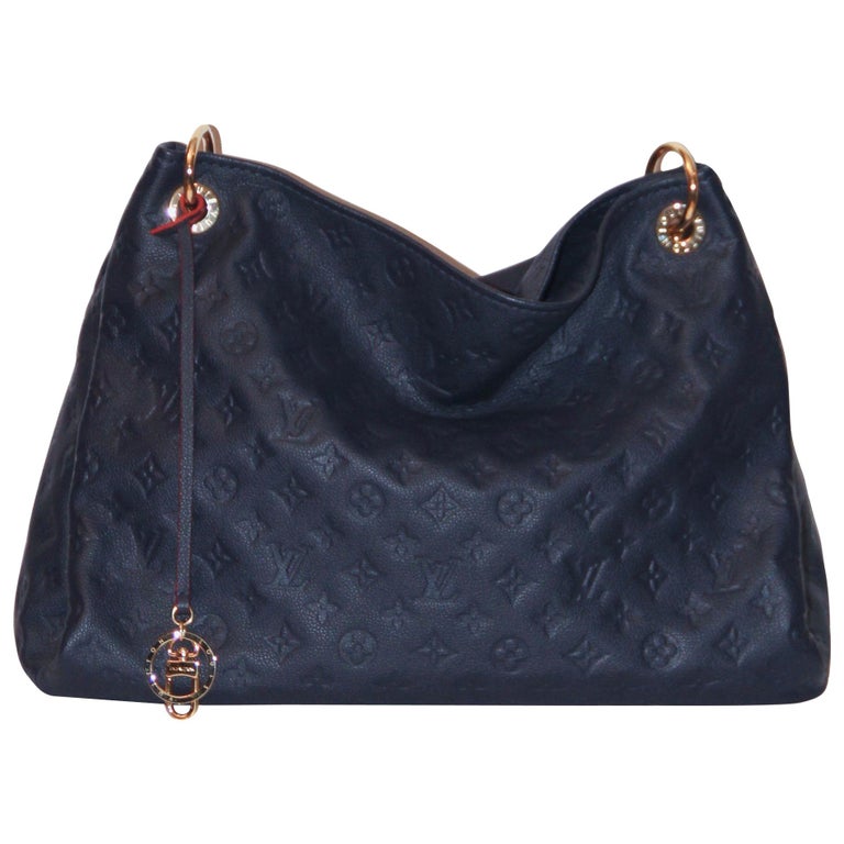Navy Blue Louis Vuitton Tote Bag