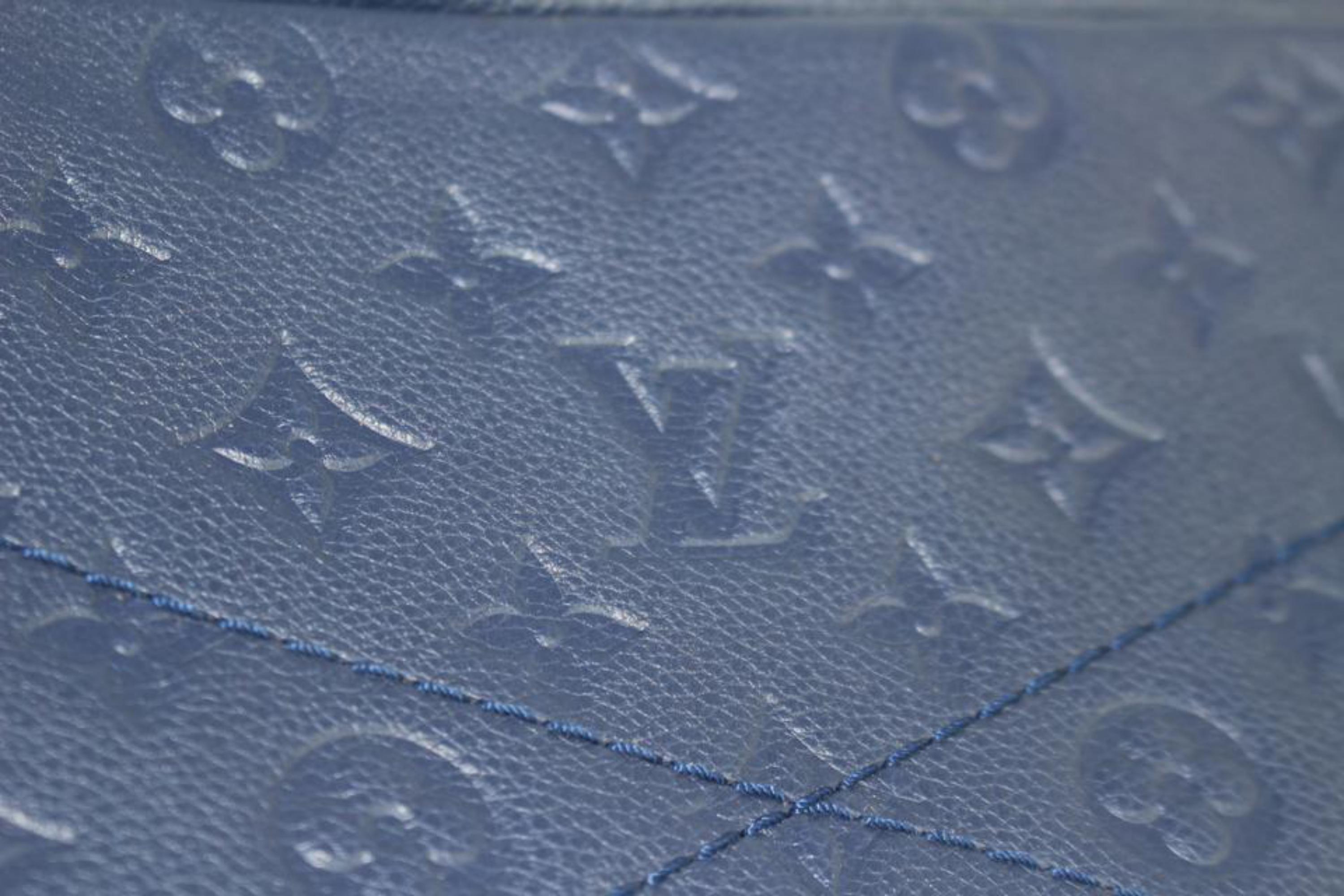 Louis Vuitton Artsy (Ultra Rare) Empreinte Orage Mm Braid 4lz0116 Blue Hobo Bag For Sale 6