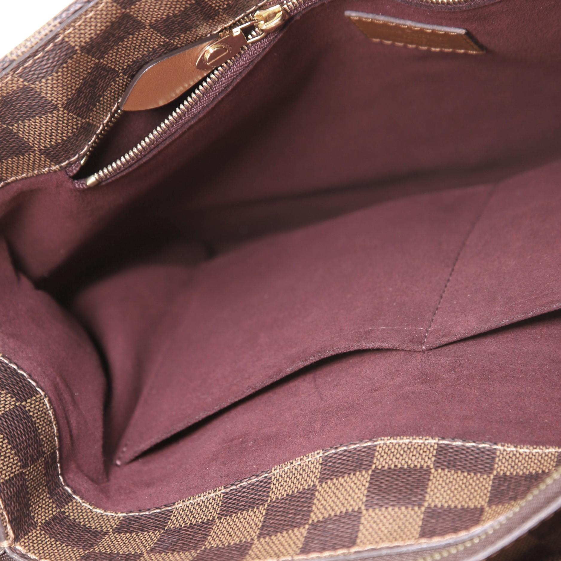 Brown Louis Vuitton Ascot Handbag Damier