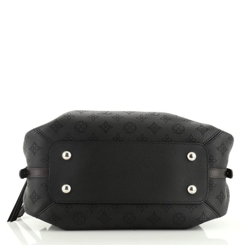 Black Louis Vuitton Asteria Handbag Mahina Leather 