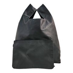 Louis Vuitton Atlantis Large Black Monogram Leather Bucket Bag with Pouch Louis Vuitton Atlantis Large Black Monogram Leather Bucket Bag with Pouch