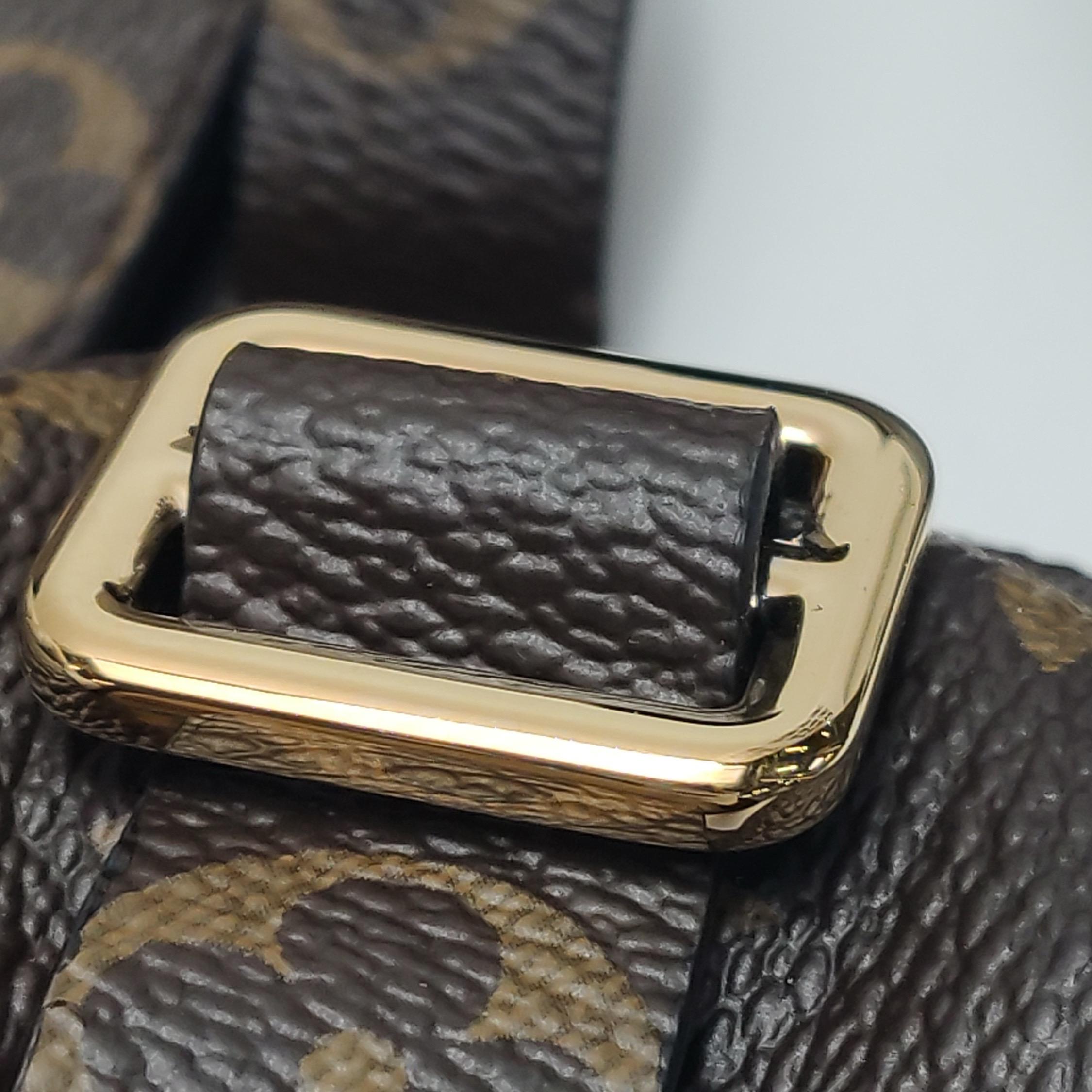 Louis Vuitton Atlantis Large Brown Monogram Canvas Bucket Bag with Strap en vente 10