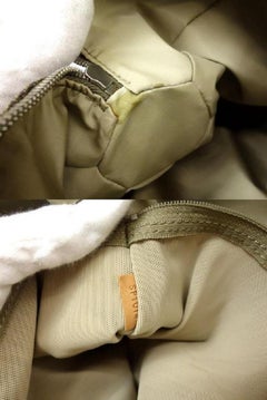 Louis Vuitton Attaquant Duffle Khaki Terre Damier Geant Boston 232363 Brown