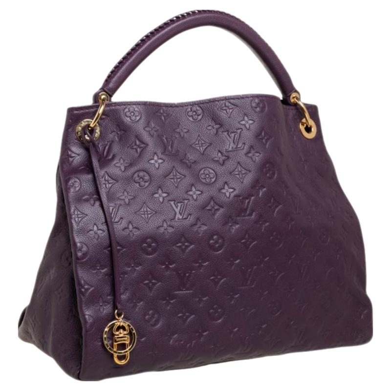 Louis Vuitton Aube Monogram Empreinte Leder Artsy MM Tasche im Zustand „Hervorragend“ in Dubai, Al Qouz 2