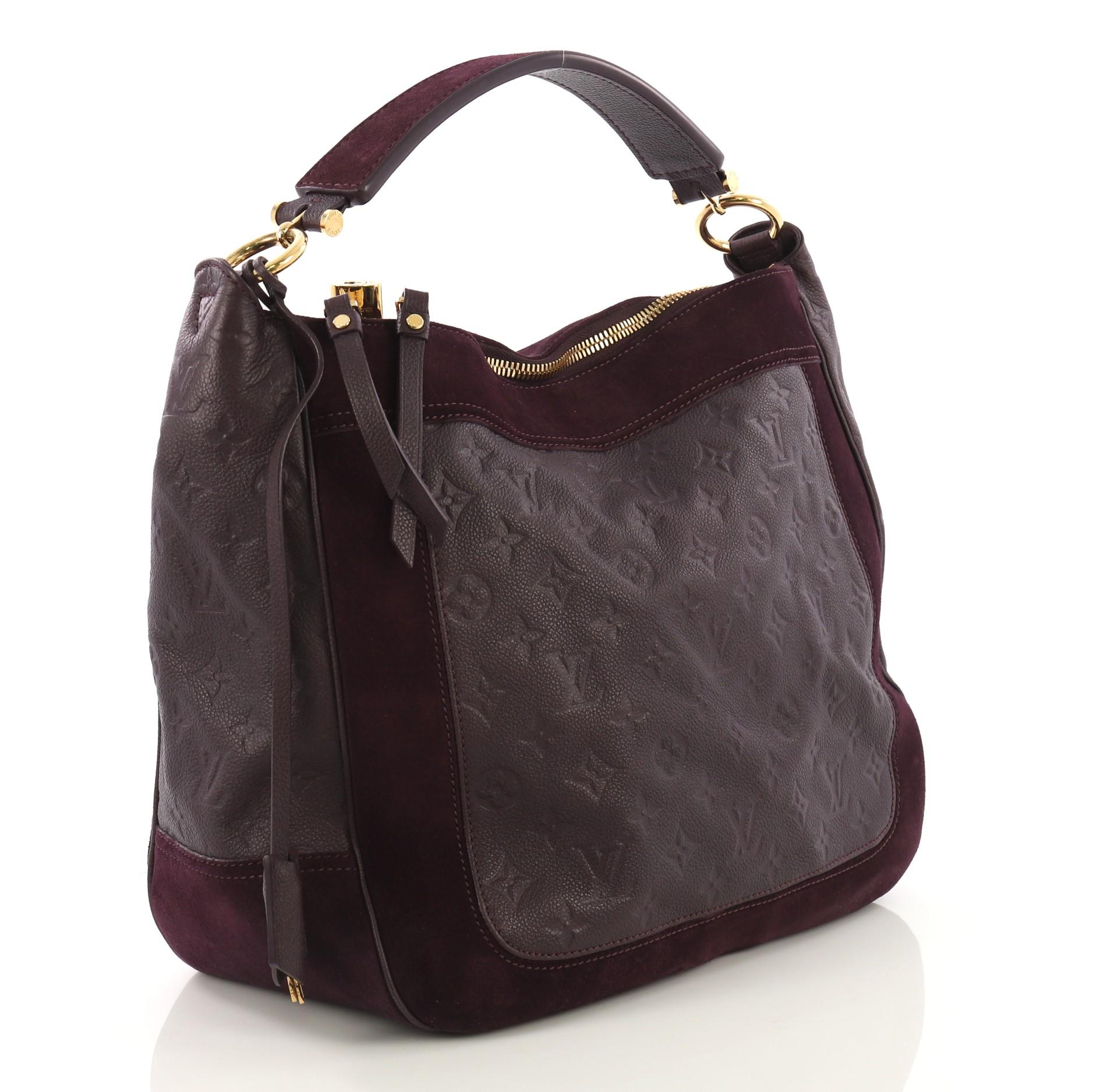 Black Louis Vuitton Audacieuse Handbag Monogram Empreinte Leather MM